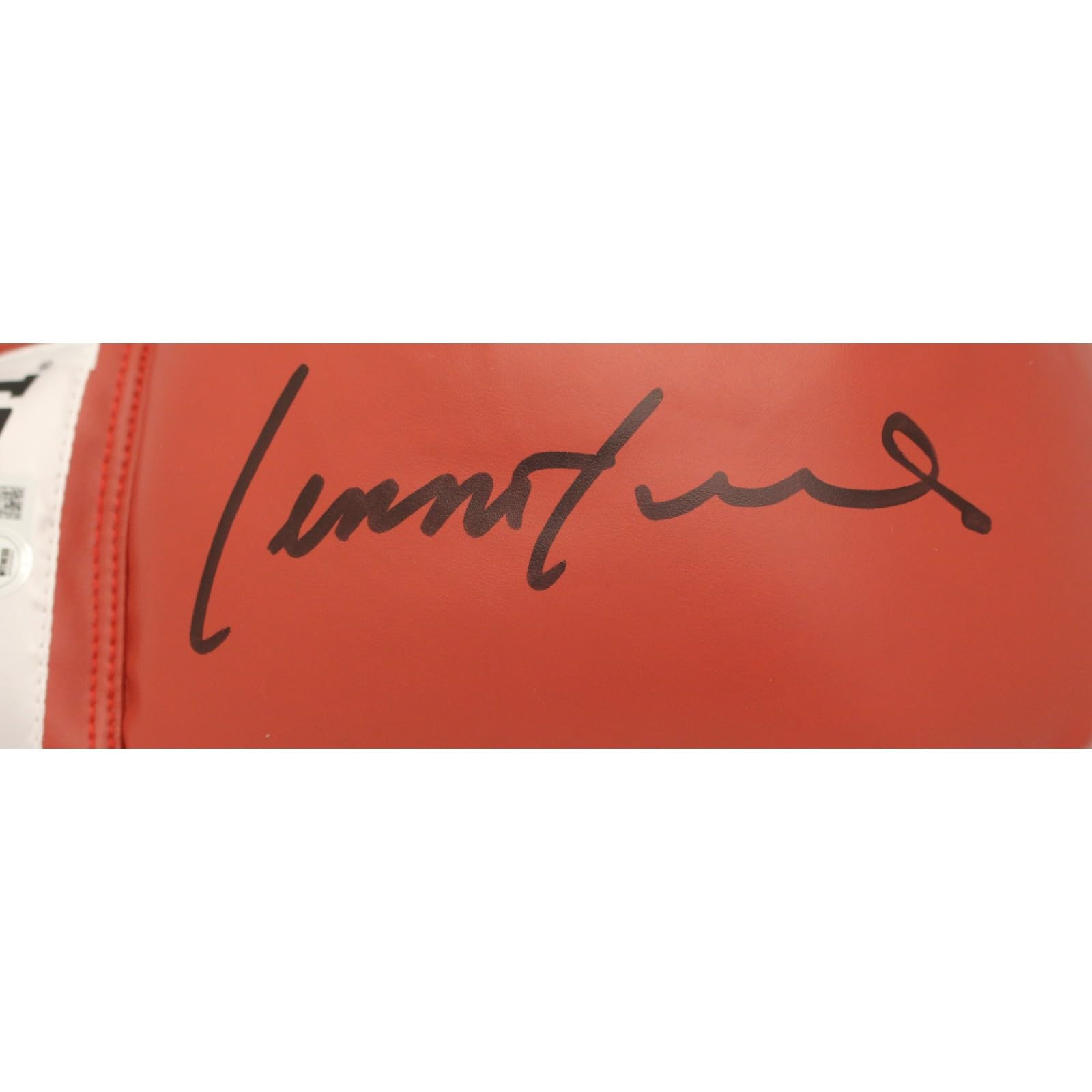 Lennox Lewis Autographed Red Right Boxing Glove - Beckett Certified - Collectible Memorabilia for Boxing Fans & Sports Enthusiasts - Perfect for Display, Gifts, and Auctions