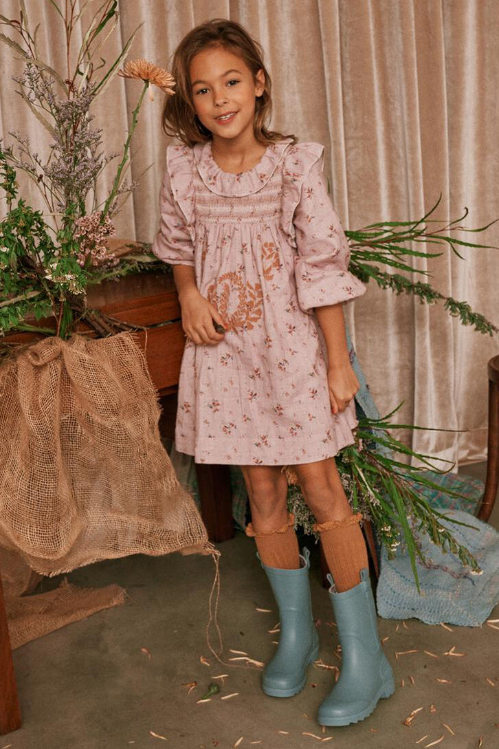 Nellystella Kiki Secret Garden Girls Dress - Floral Print Summer Dress for Toddler Girls, Perfect for Birthday Parties, Family Outings & Photo Shoots