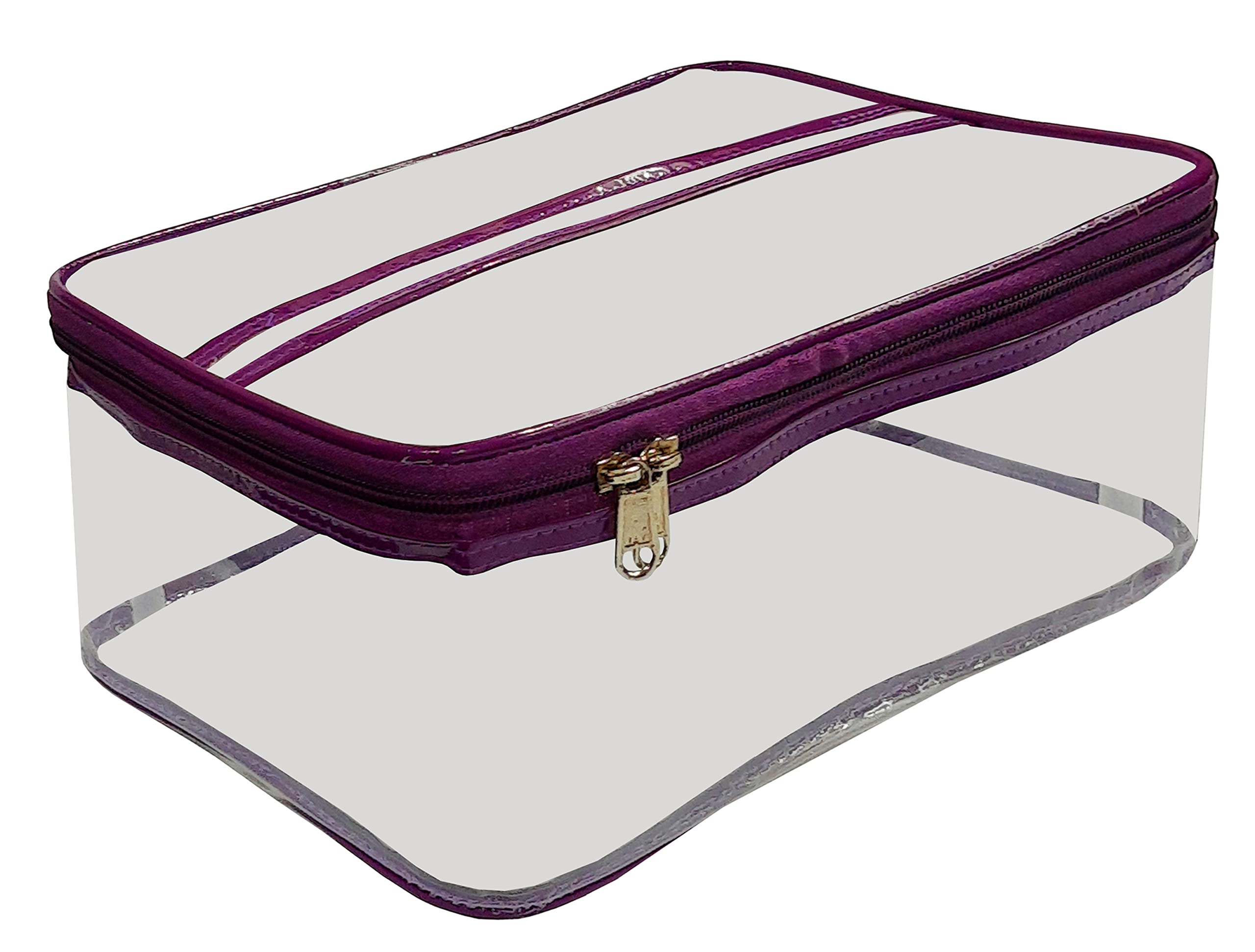 LUCES® Makeup Storage Zipper Pouch - 2 Pack Cosmetic & Toiletry Organizer for Women | Travel Vanity Bag, Jewelry Pouch, Artist Storage | Perfect for Travel, Home & Daily Organization
