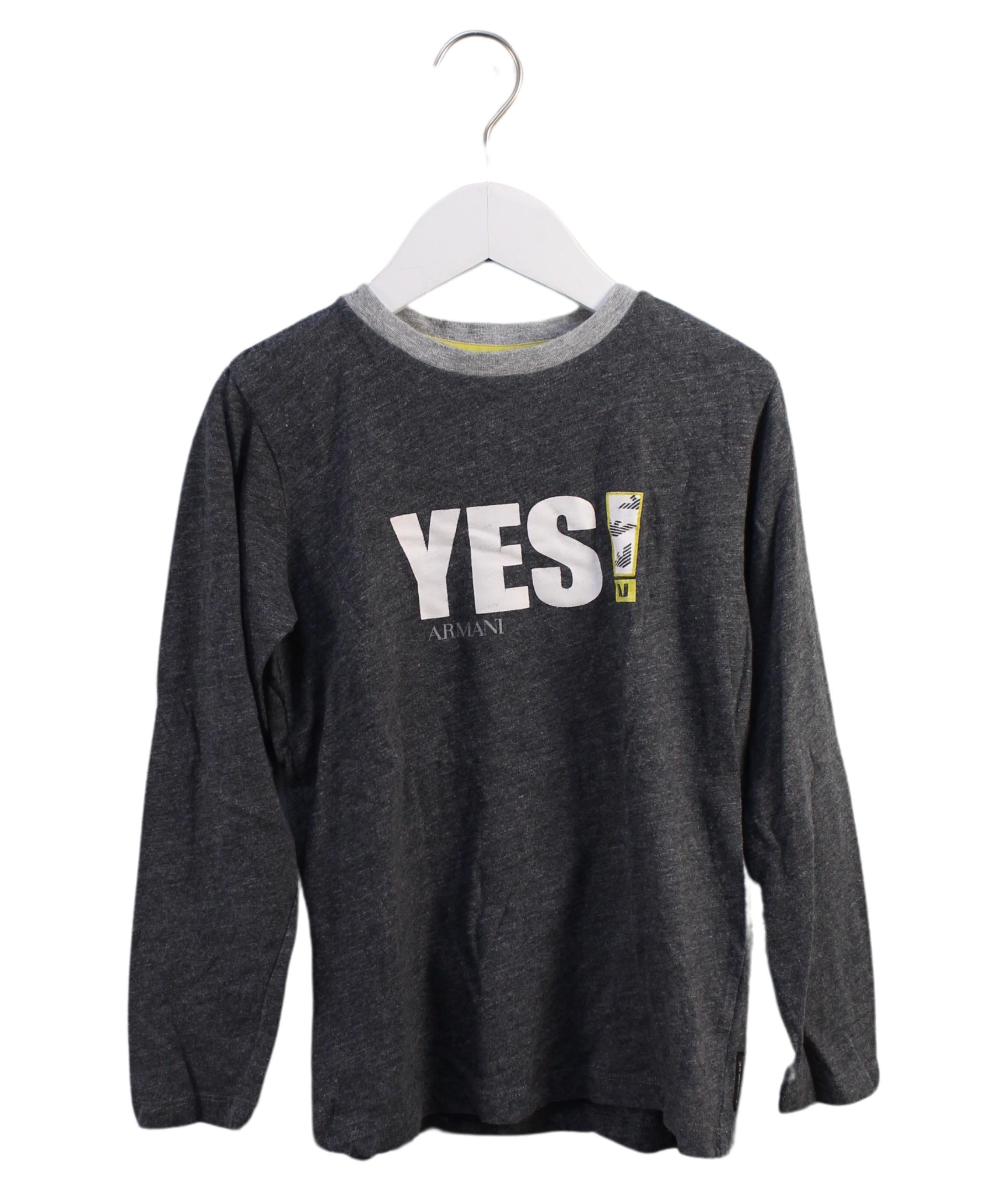 Armani Long Sleeve T-Shirt for Boys Age 8 | Premium Cotton Crewneck Shirt | Casual & School Wear | Birthday Gift Idea