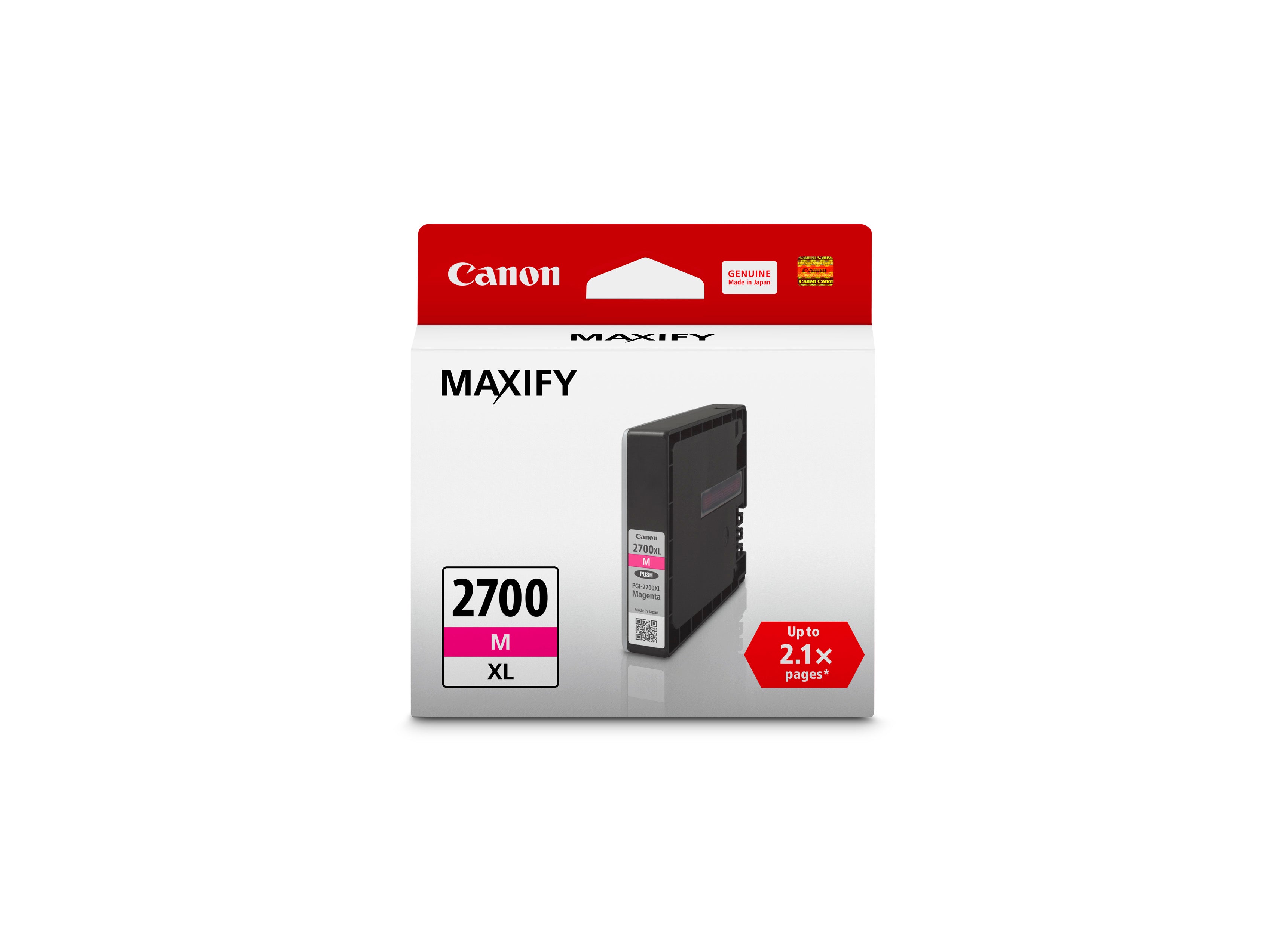 Canon PGI 2700XL Magenta Ink Cartridge - High Yield Replacement for Canon Printers | Perfect for Home Office Printing, Photo Projects & School Assignments