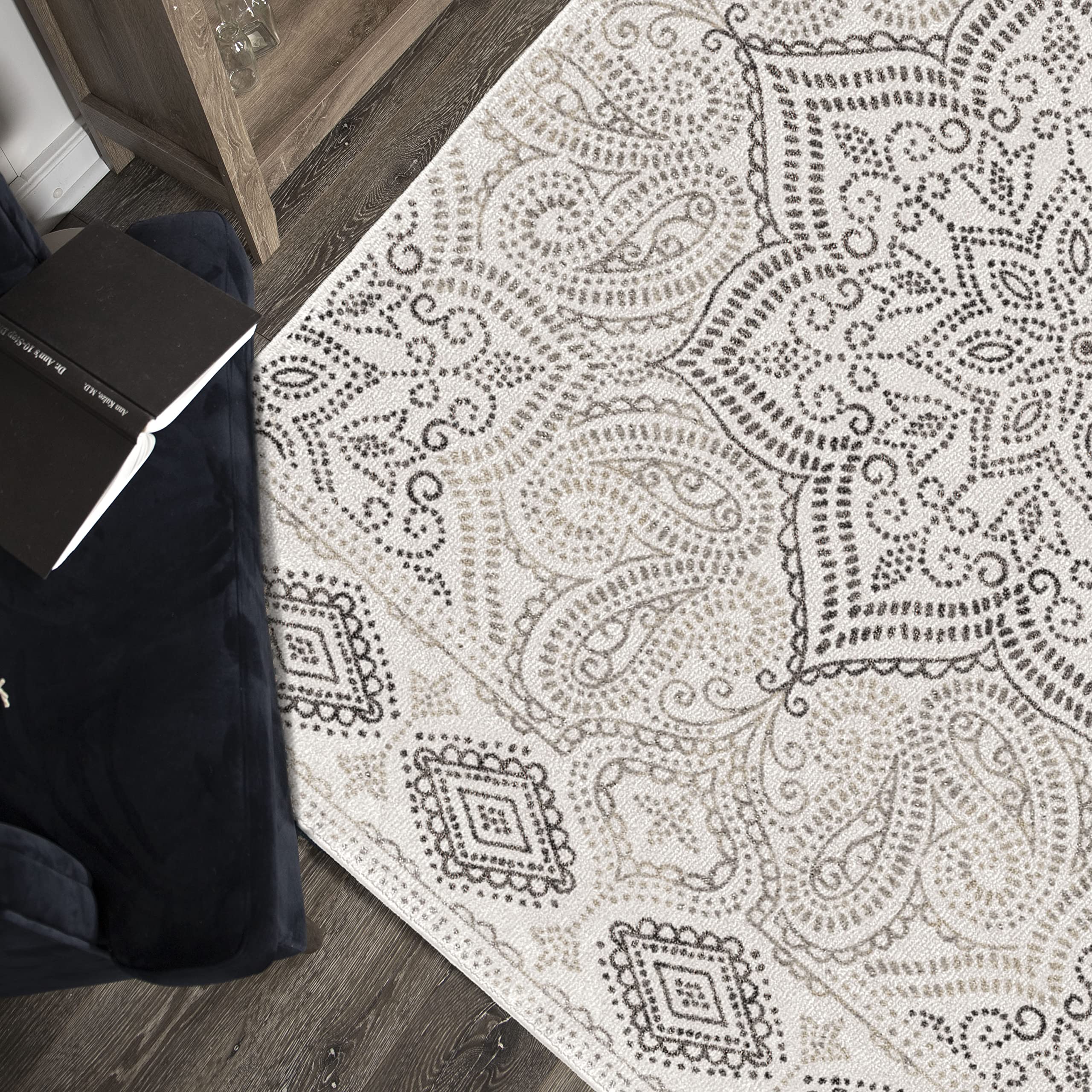 Orian Rugs Olympia Cachemere Area Rug - Soft & Luxurious Handmade Carpet for Living Room, Bedroom Decor - Perfect for Home, Office & Cozy Spaces