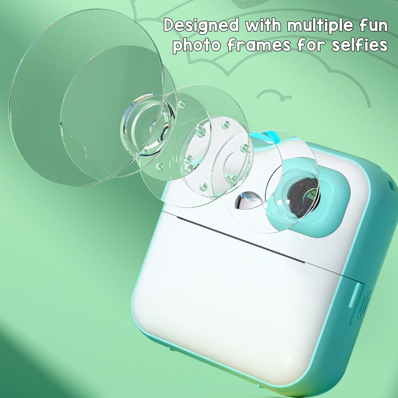 48MP HD Instant Print Camera for Kids - 2.4in Screen Digital Zooming Children's Camera with Selfie Mode, 800mAh Battery & Fun Photo Frames | Perfect for Birthday Gifts, Travel Souvenirs & Family Memory Keeping