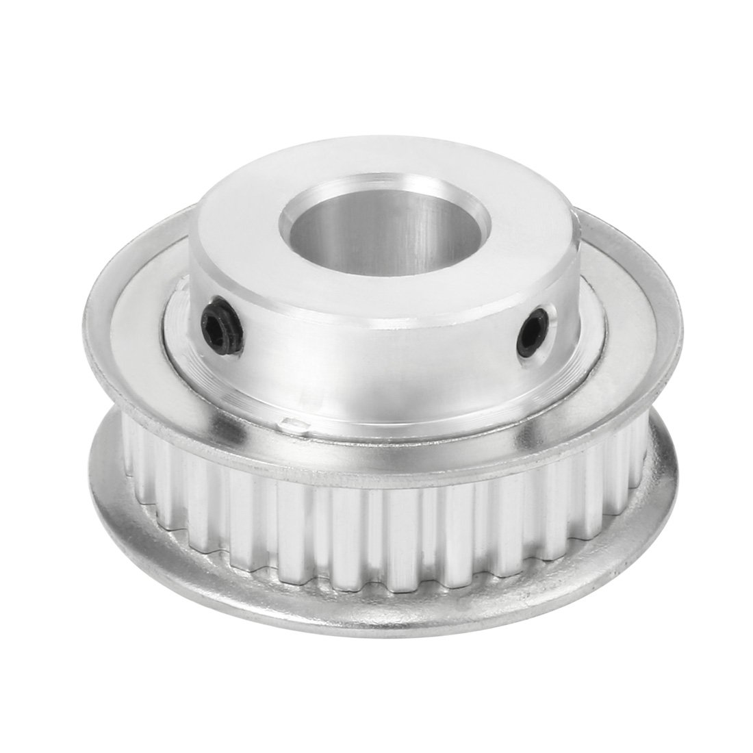 uxcell Aluminum XL 30 Teeth 17mm Bore Timing Belt Idler Pulley Flange Synchronous Wheel for 10mm Belt - Compatible with 3D Printers & CNC Machines - Perfect for Precision Motion Control in DIY Robotics and Industrial Automation