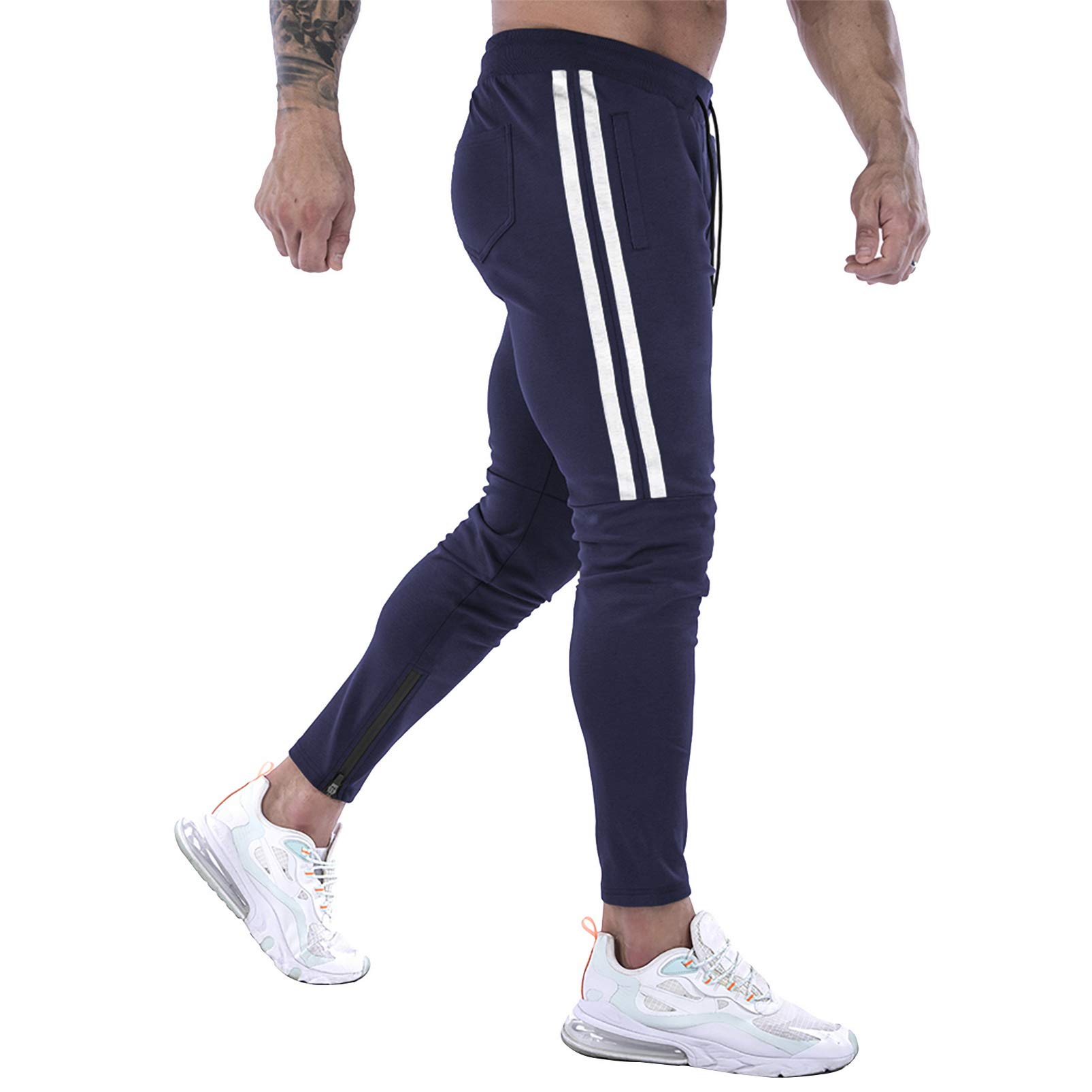 DIOTSR Men's Workout Jogger Pants - Slim Fit Running Sweatpants with Pockets | Gym & Training Track Pants for Men | Perfect for Running, Yoga & Casual Wear