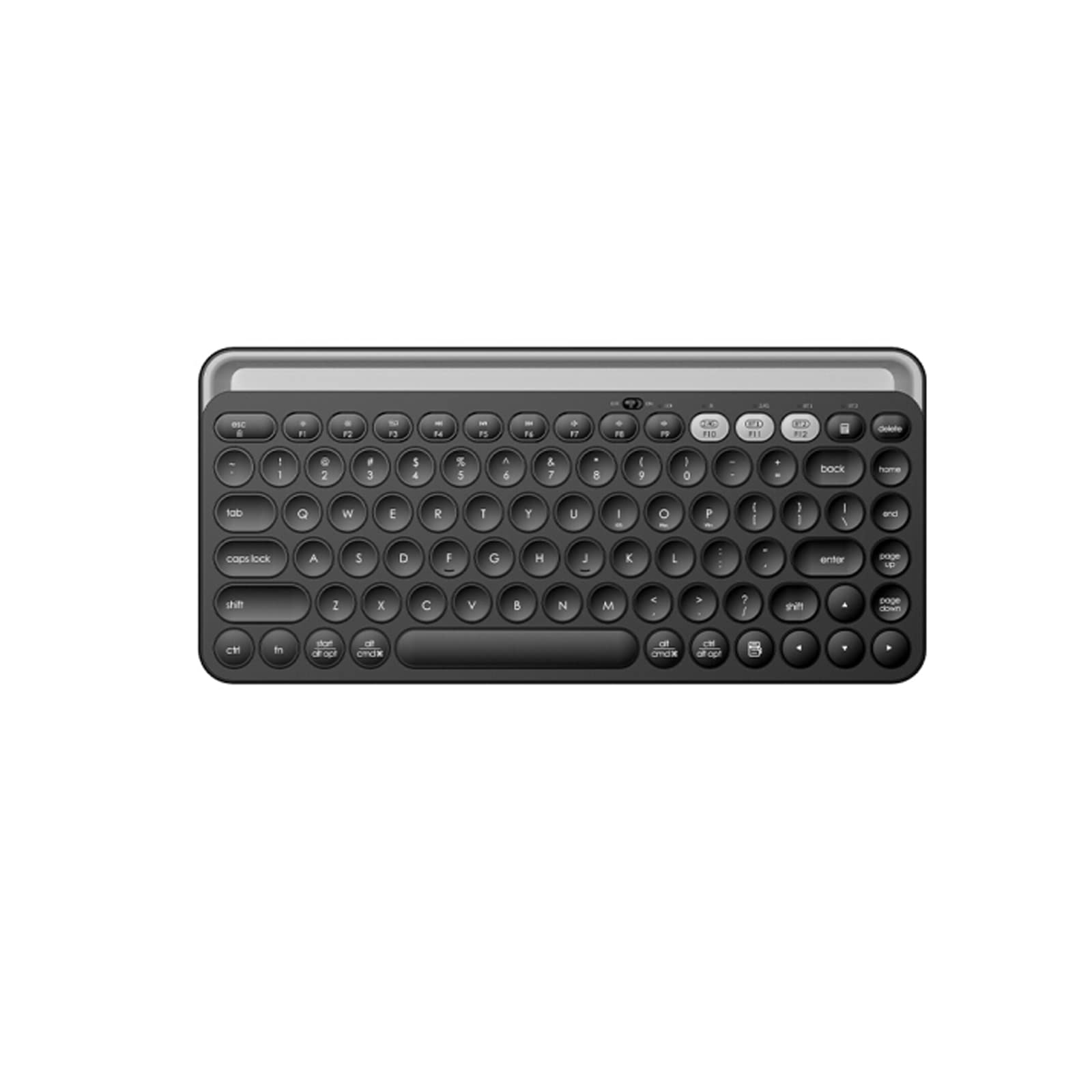 Compact 60% Wireless Keyboard - Bluetooth & 2.4G Dual Mode for PC/Mac/Android/iOS - Perfect for Office & Mobile Work (Black)