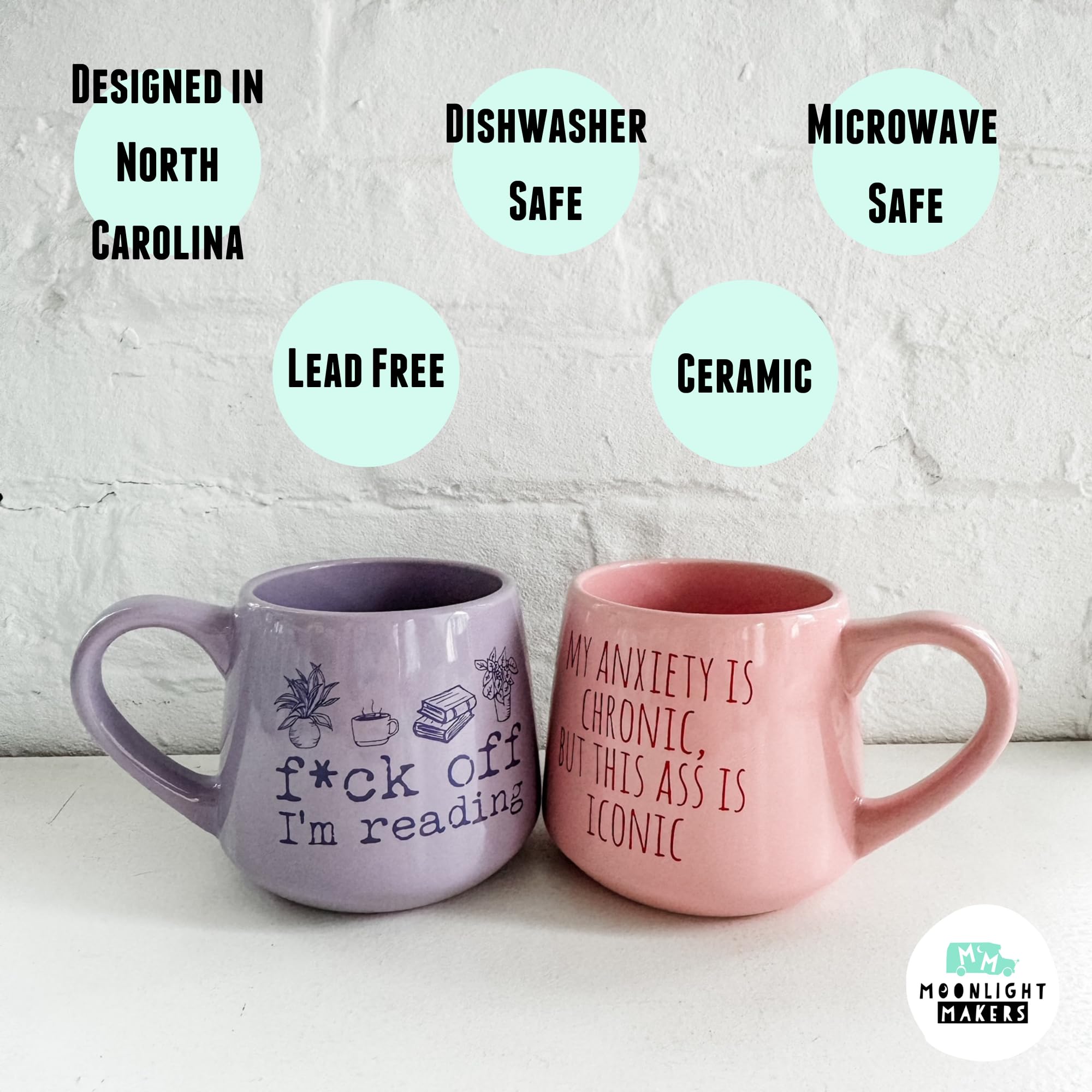 Moonlight Makers I Wet My Plants 16oz Ceramic Coffee Mug - Funny Novelty Cup for Plant Lovers, Perfect Gift for Women & Coffee Enthusiasts - Ideal for Home, Office Use or Fall Tea/Coffee Drinking