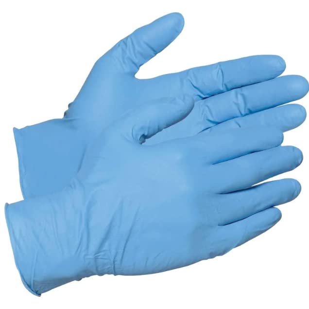 Gemplers 8-mil Disposable Nitrile Gloves - Box of 250 Gloves for Medical, Cleaning & Food Handling | Chemical Resistant Safety Gloves for Healthcare, Laboratory & Industrial Use
