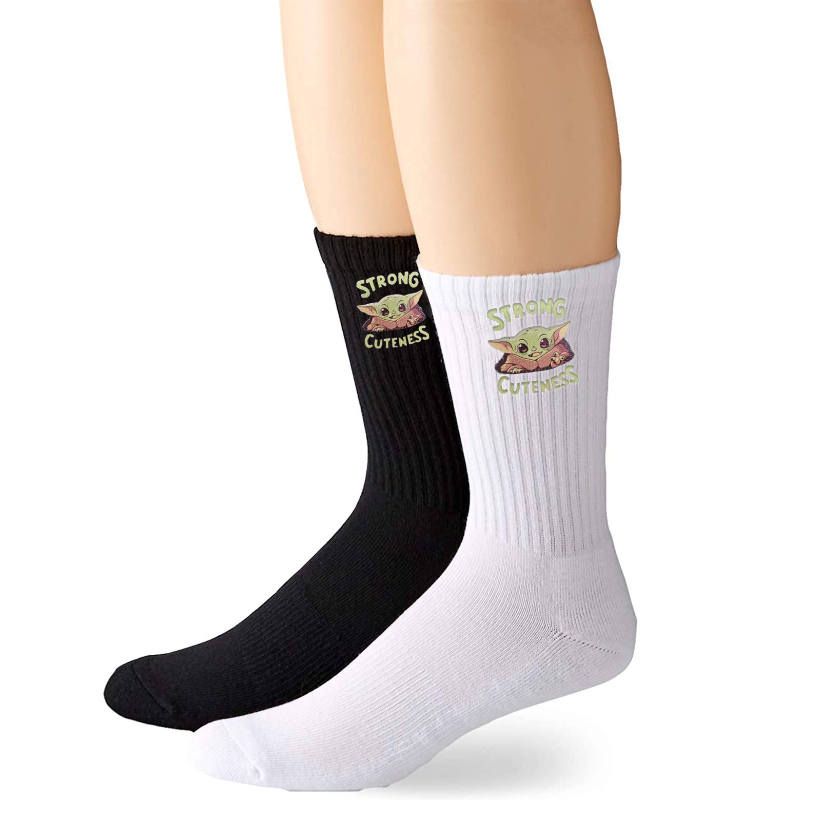 **The Mandalorian & Baby Yoda Star Wars Novelty Socks for Men - 2 Pack Crew Socks - Perfect for Cosplay, Gifts & Everyday Wear**