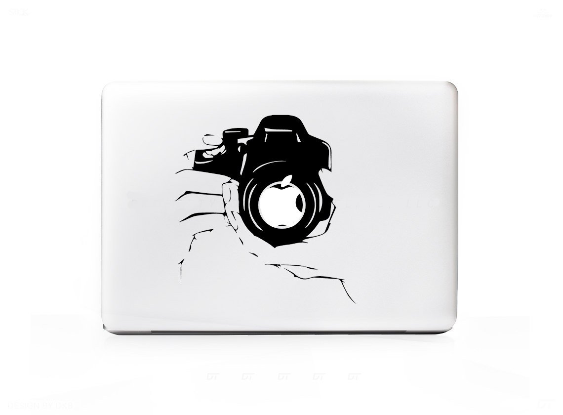 Professional DSLR Camera Photographer Decal Sticker for MacBook Pro & Air 11-17 Inch - Perfect for Photography Enthusiasts & Creative Professionals - Great for Laptop Customization & Personalization