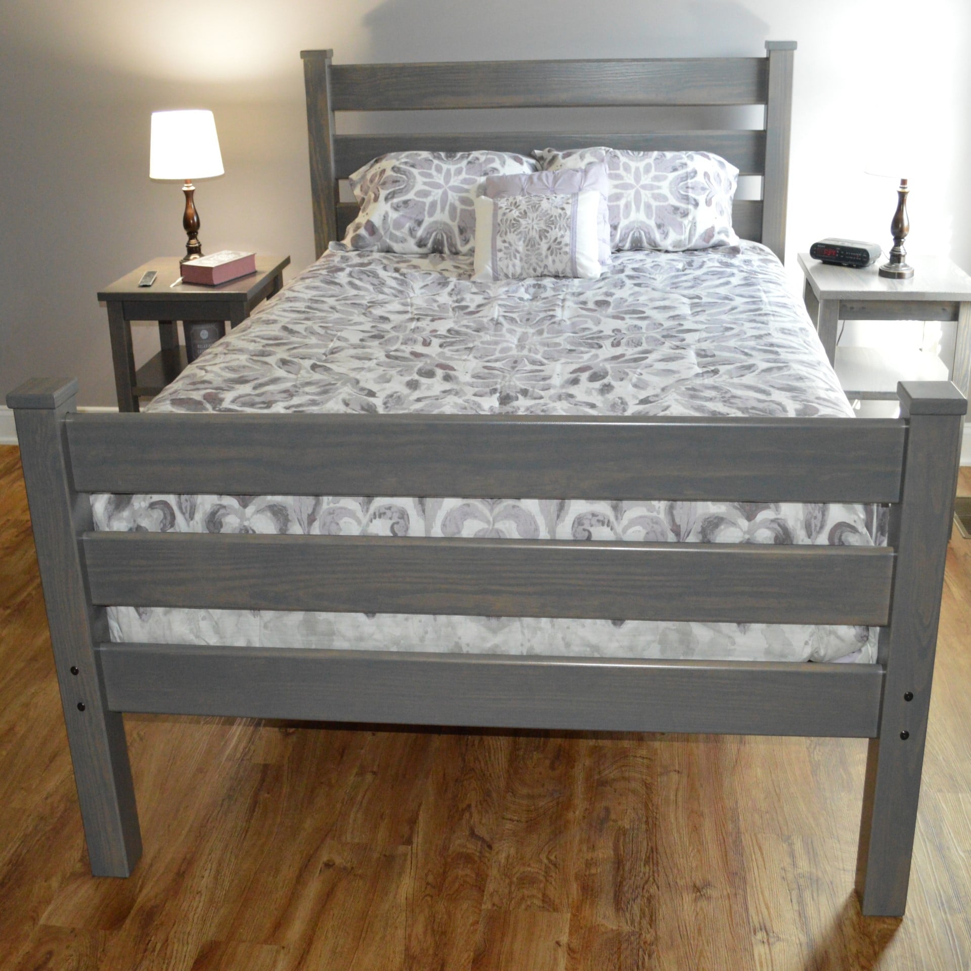 Homestead Bed Frame - Twin, Full, Queen Size Wooden Platform Bed with Headboard - Perfect for Kids, Guest & Master Bedrooms