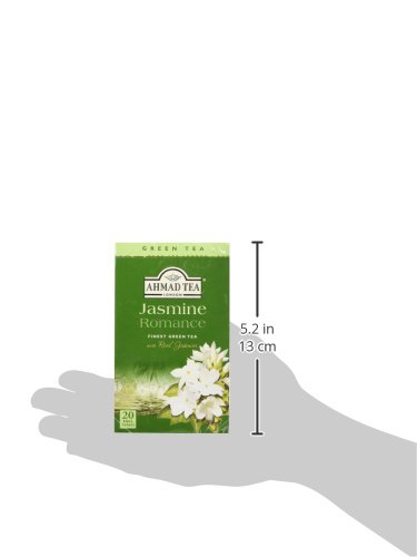 Ahmad Tea Jasmine Romance Green Tea - 20 Tea Bags per Box (Pack of 6) | Premium Floral Jasmine Green Tea for Relaxation & Afternoon Tea Time
