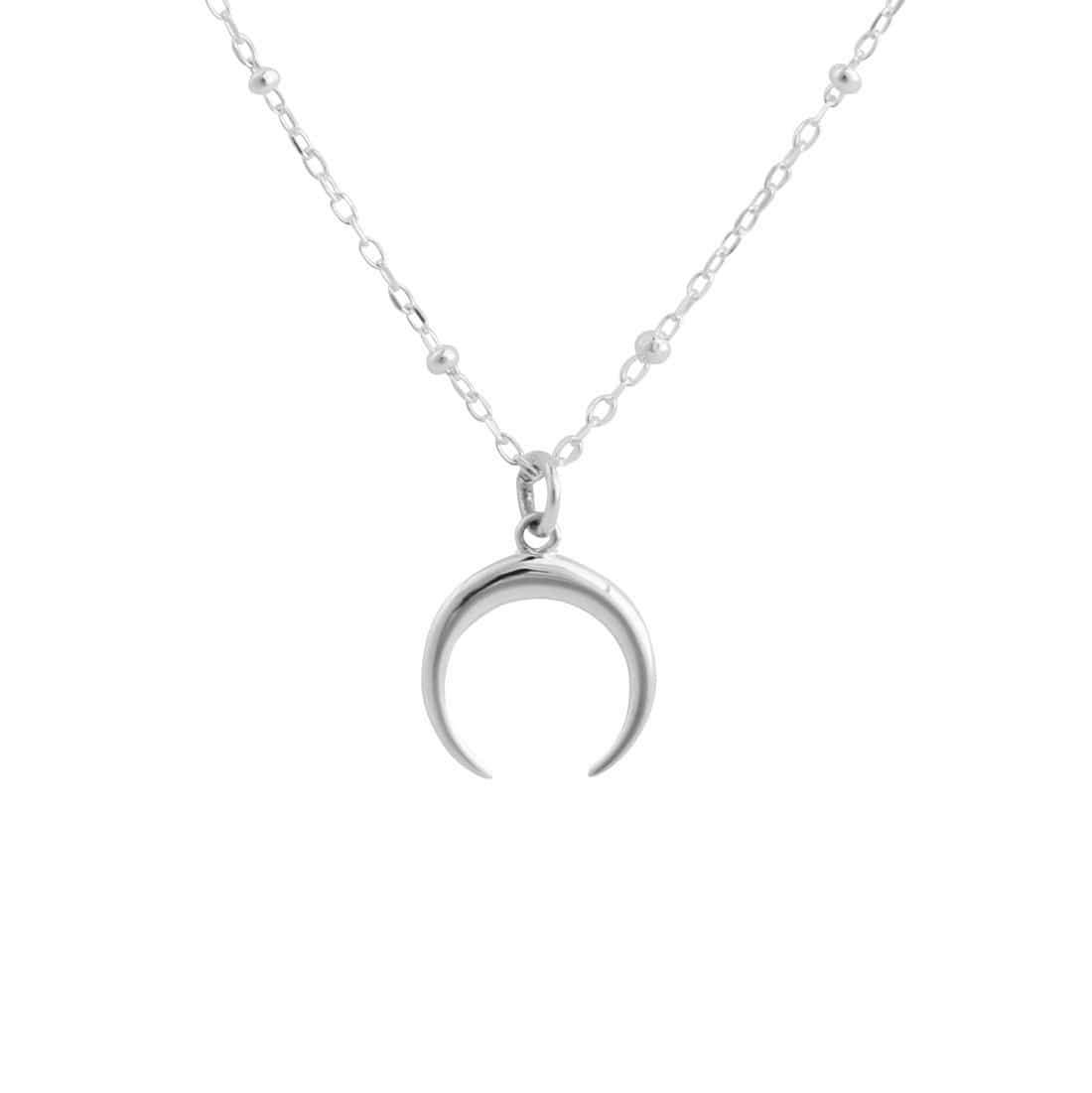 Elegant Petite Moon Illusion Necklace for Women - Dainty Crescent Moon Pendant Jewelry - Perfect for Date Nights, Weddings & Everyday Wear