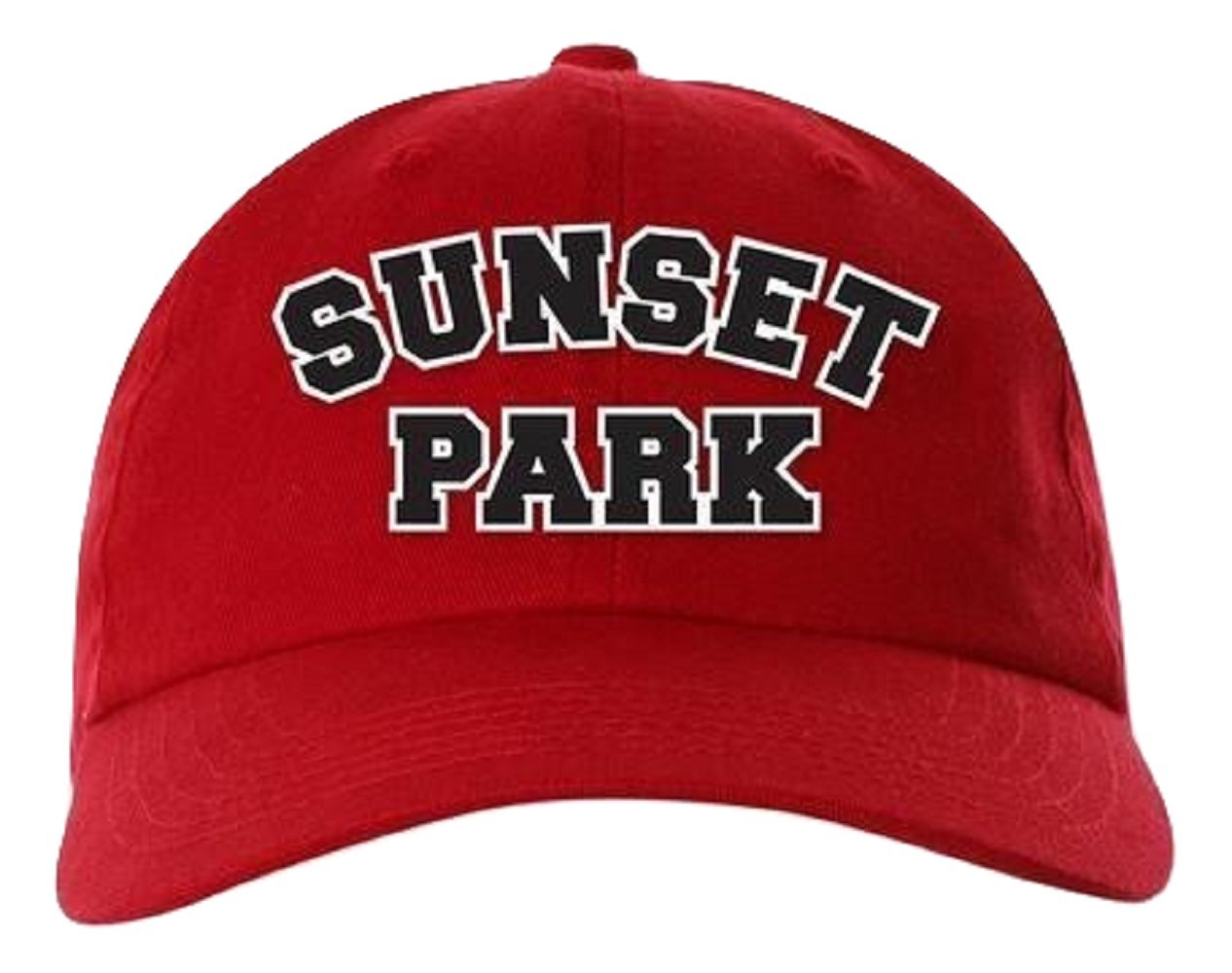 Sunset Park Baseball Cap - Adjustable Stitch Buckle Design in Red | Perfect for Outdoor Sports, Casual Wear & Sun Protection