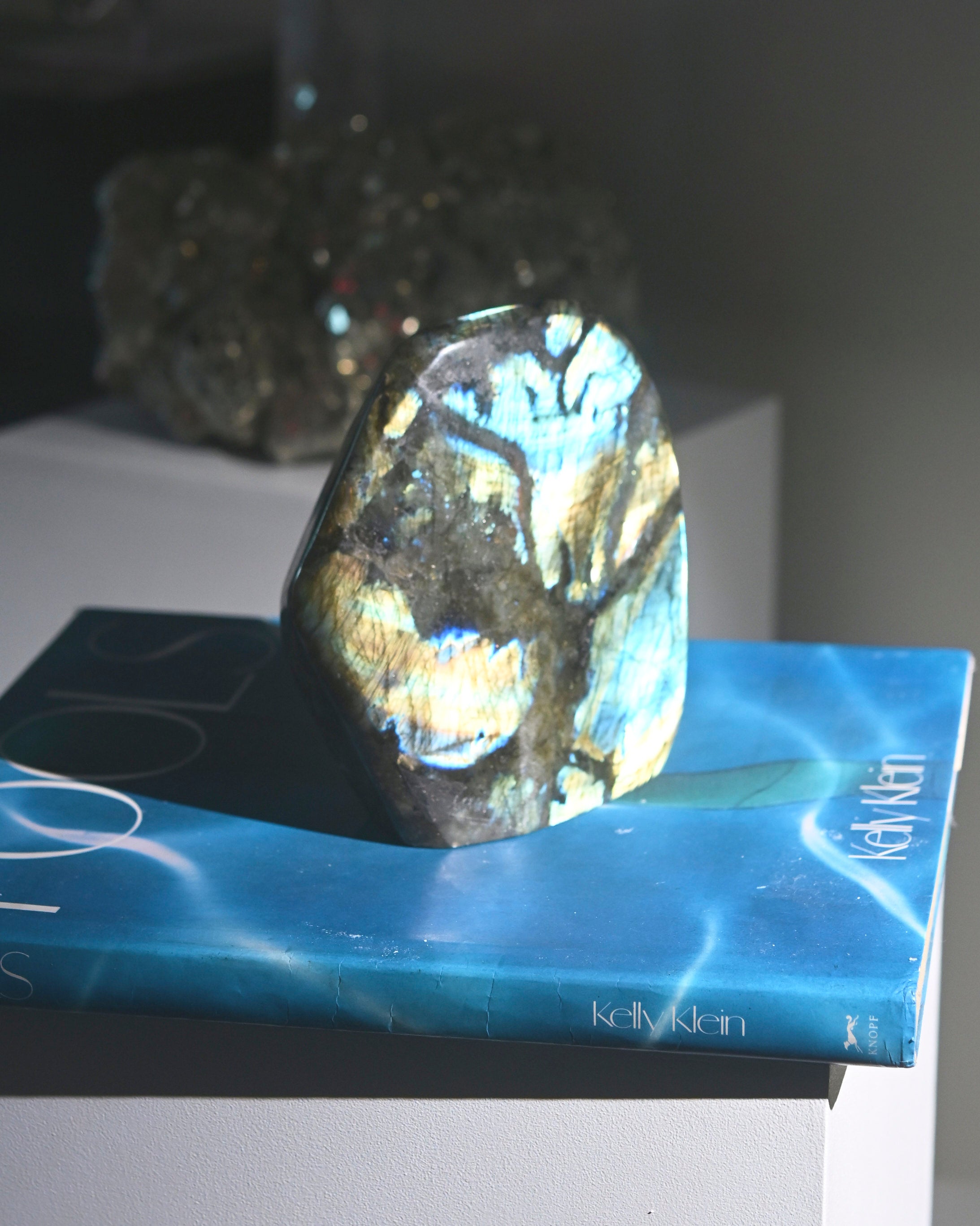 Natural Labradorite Free Form Polished Stone - 6.3 lbs Healing Crystal for Meditation, Home Decor & Spiritual Energy Work