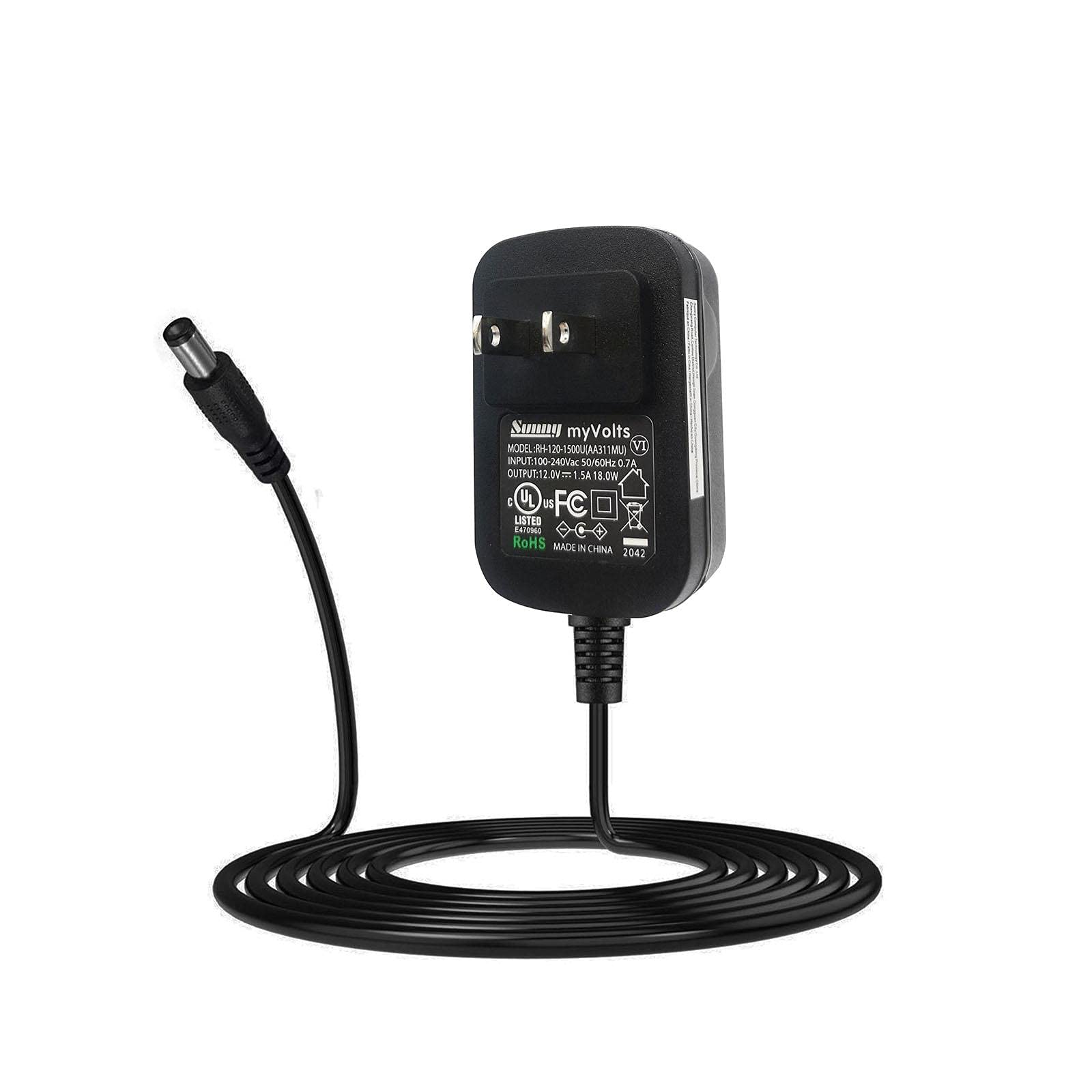 12V Power Adapter for Brother PT-18R Label Printer | Replacement Power Supply | US Plug | Perfect for Office, Home & Retail Label Printing