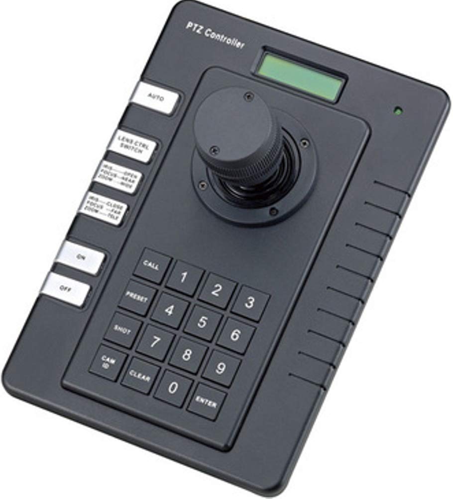 15-AU50EH 3-Axis PTZ Joystick Keyboard Controller (Black) - Professional Camera Control for Live Streaming, Security Monitoring & Video Production