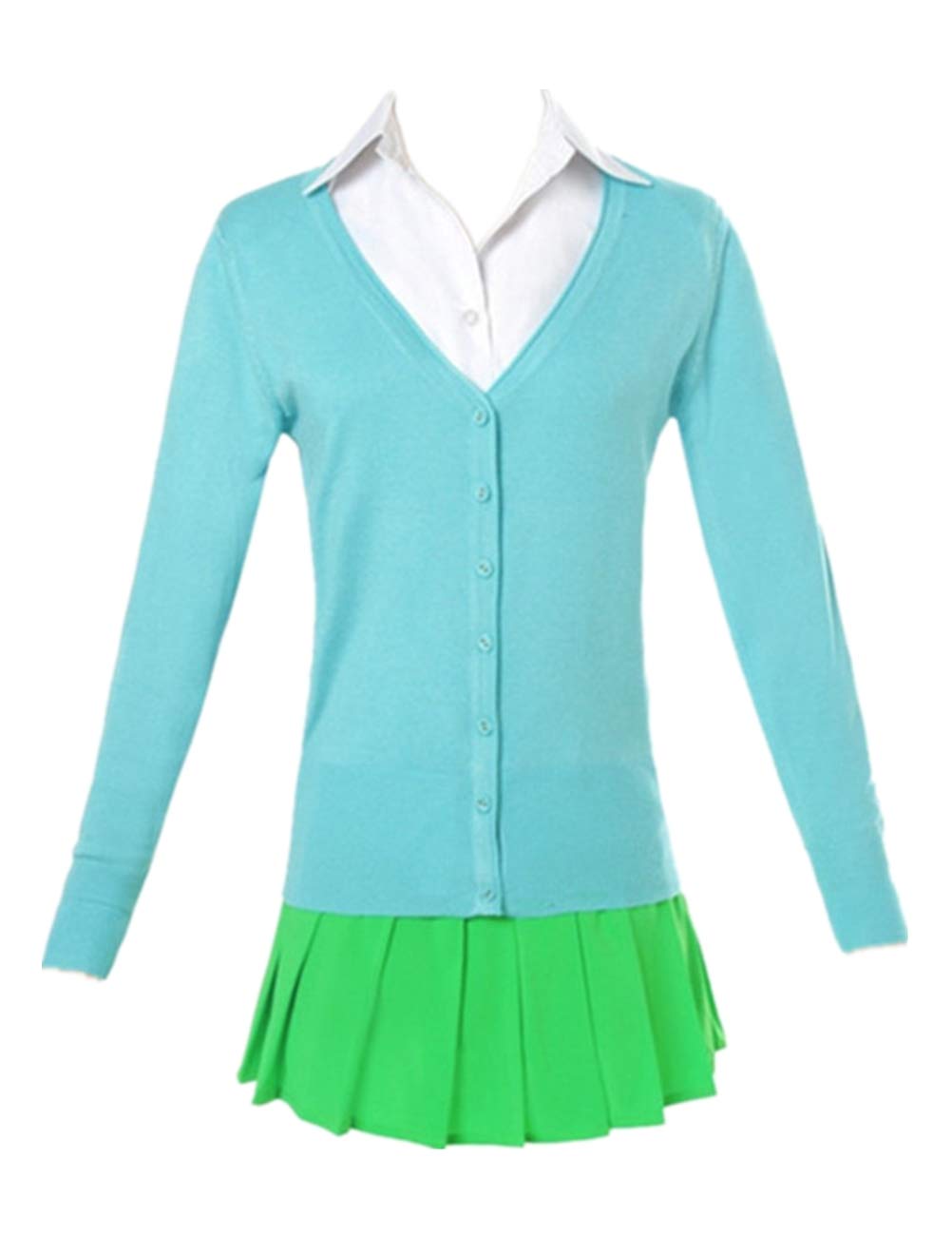 The Quintessential Quintuplets Nakano Cosplay Costume - School Uniform Summer Dress Full Set for Anime Conventions & Themed Parties