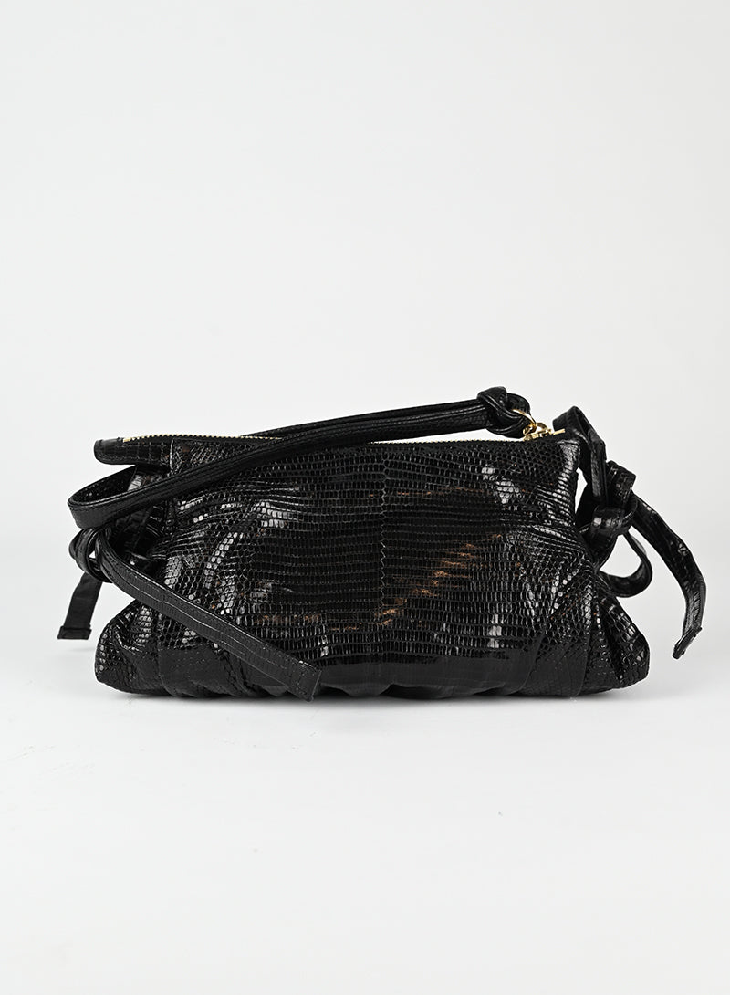 Luxury Gucci Black Lizard Leather Handbag for Women - Perfect for Evening Parties, Business Meetings & Fashion Events