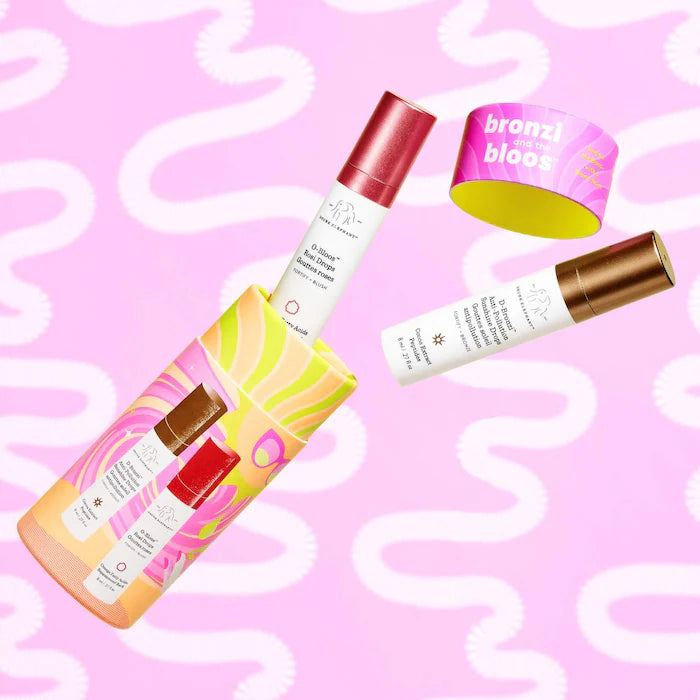 Drunk Elephant Bronzi + Bloos Color Serum Duo - Set with Bronzer & Blush for a Natural Glow | Perfect for Everyday Makeup & Special Occasions