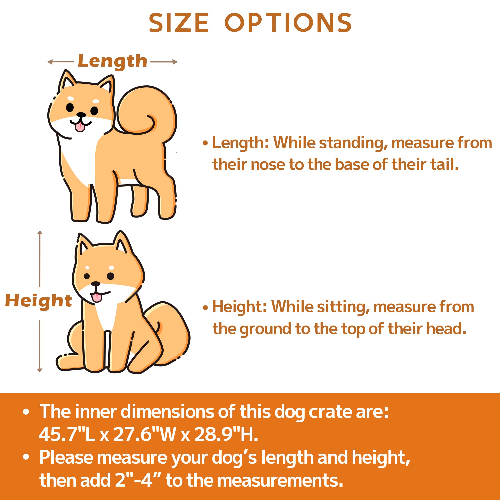 **48 Inch Heavy Duty Dog Crate with Optional Divider – Extra Large Indestructible Kennel for High Anxiety Dogs – Indoor Pet Cage for Large Breeds – Double Dog Crate for 2 Small Dogs – Perfect for Travel, Training & Home Security**