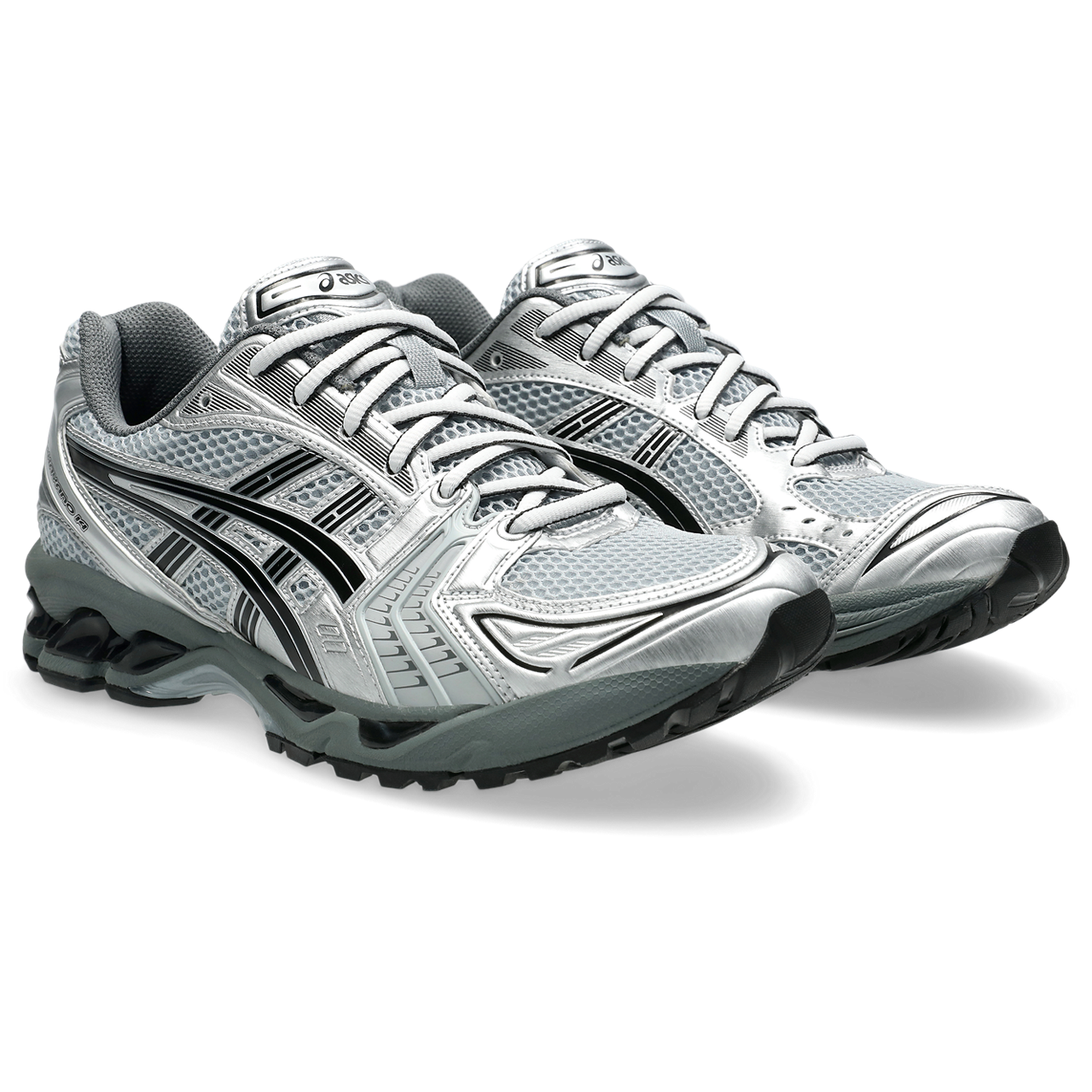 URBAN RESEARCH X ASICS GEL KAYANO 14 Running Shoes - Pure Silver/Black Colorway | Lightweight Cushioned Sneakers for Men & Women | Perfect for Jogging, Gym Workouts & Casual Wear