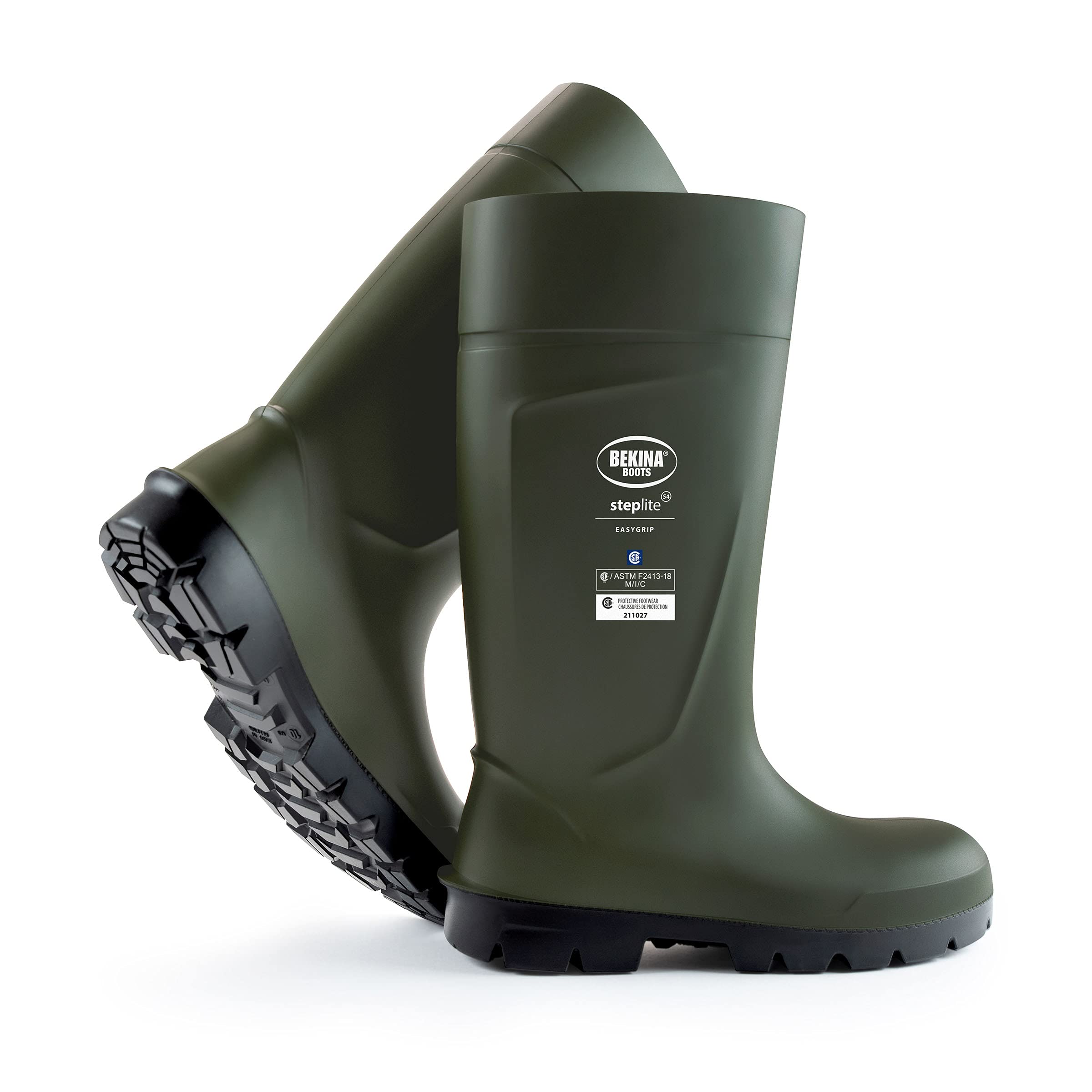 Bekina Steplite EasyGrip S4 Safety Toe Wellington Boots for Men & Women - Lightweight Waterproof Work Boots with Steel Toe & SRC Anti-Slip Certification - Ideal for Construction, Farming & Outdoor Work