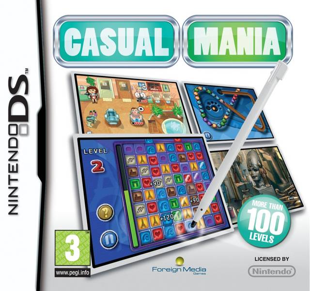 Casual Mania! 4-in-1 Nintendo DS Game Bundle - Classic Multi-Game Collection for NDS (PAL Version) | Perfect for Travel, Family Game Nights & Retro Gaming Enthusiasts