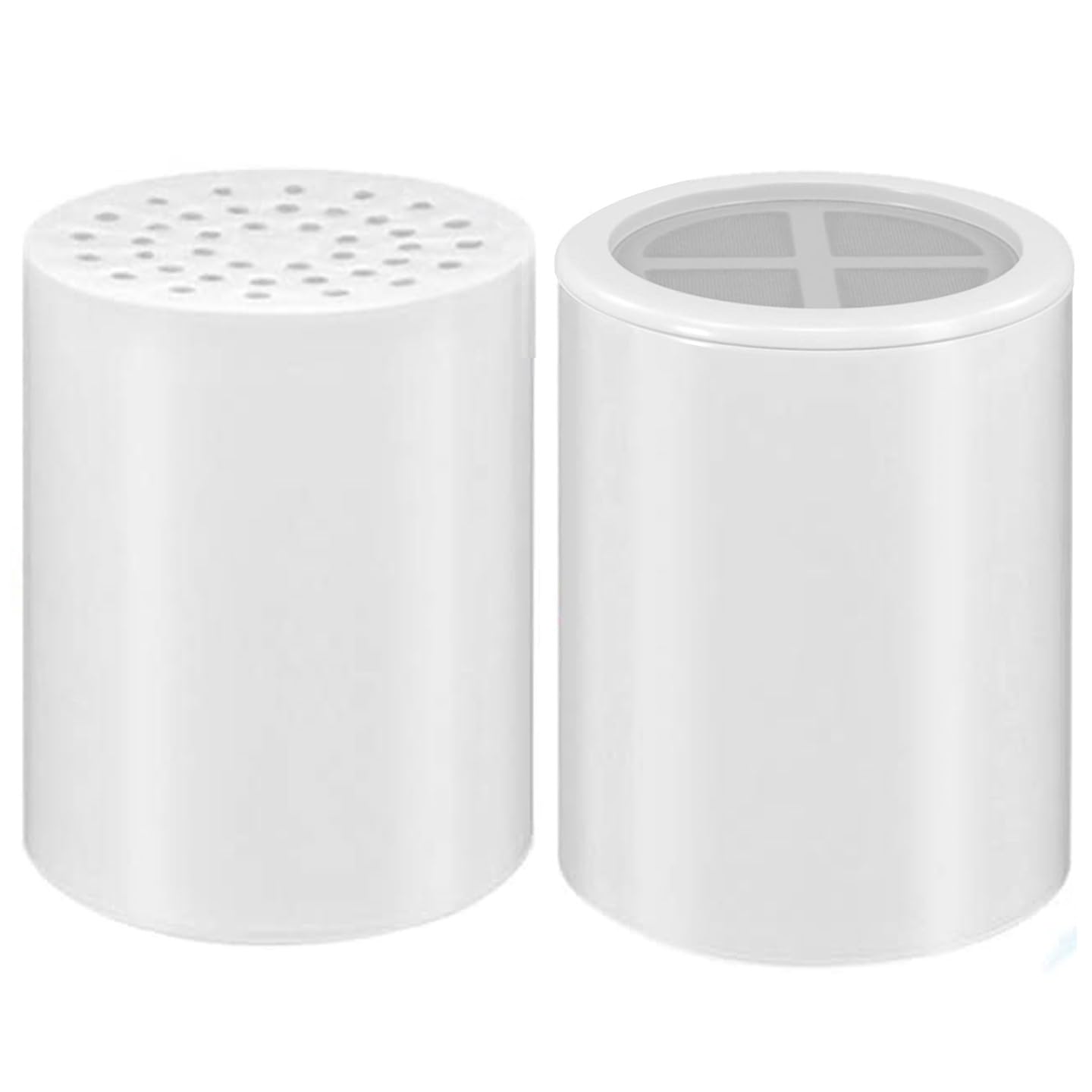 2 Pack Shower Filter Replacement Cartridges - 17 Stage Universal Shower Head Filter Refill for Hard Water, Vitamin C Enriched, Toxin Blocking | Perfect for Dry Skin, Hair Care & Chlorine Removal in Bathrooms