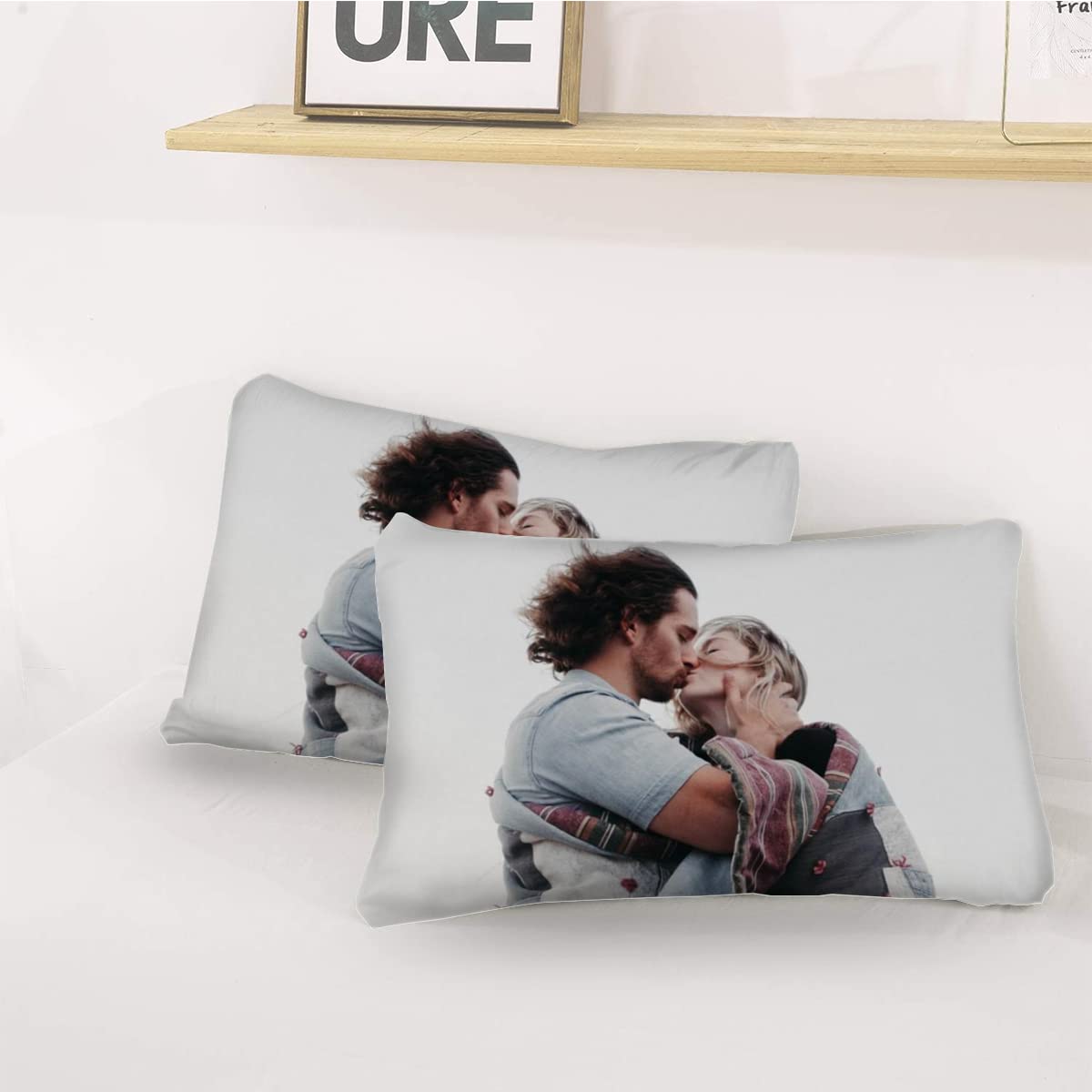 Custom Photo Twin Bedding Set - 3 Piece Personalized Comforter & Sheets with Your Own Picture, Text - Ultra Soft 60
