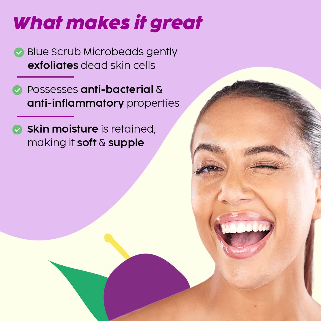 PLIX THE PLANT FIX Jamun 2% Salicylic Acid Body Wash for Acne-Prone Skin - Paraben & Silicone Free, Exfoliating Body Wash for Dead Skin Cells, Prevents Back Acne & Moisturizes - 8oz/236ml | Perfect for Gym, Post-Workout & Daily Shower Routine