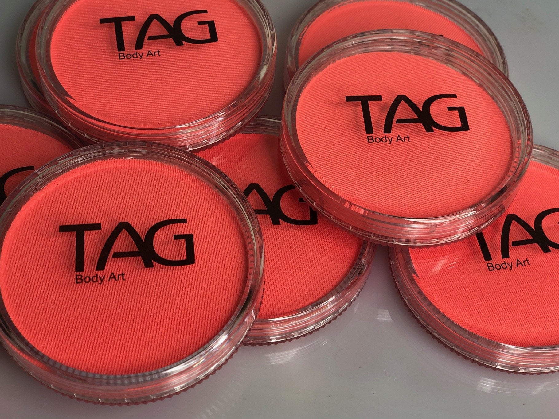 TAG Neon Coral FX Non-Cosmetic Contact Lenses - Halloween, Cosplay & Rave Party Accessories for Stunning Eye Effects