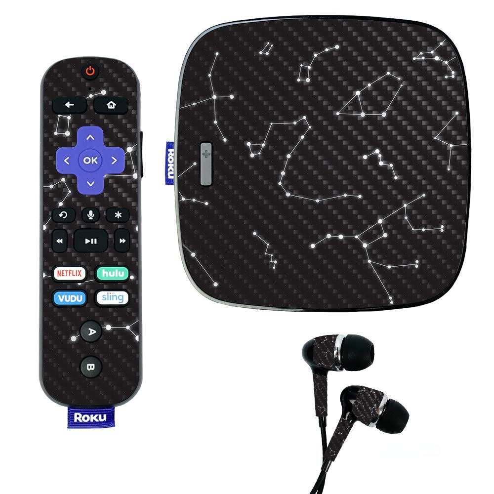 Carbon Fiber Skin for Roku Ultra - Durable Protective Cover for Streaming
