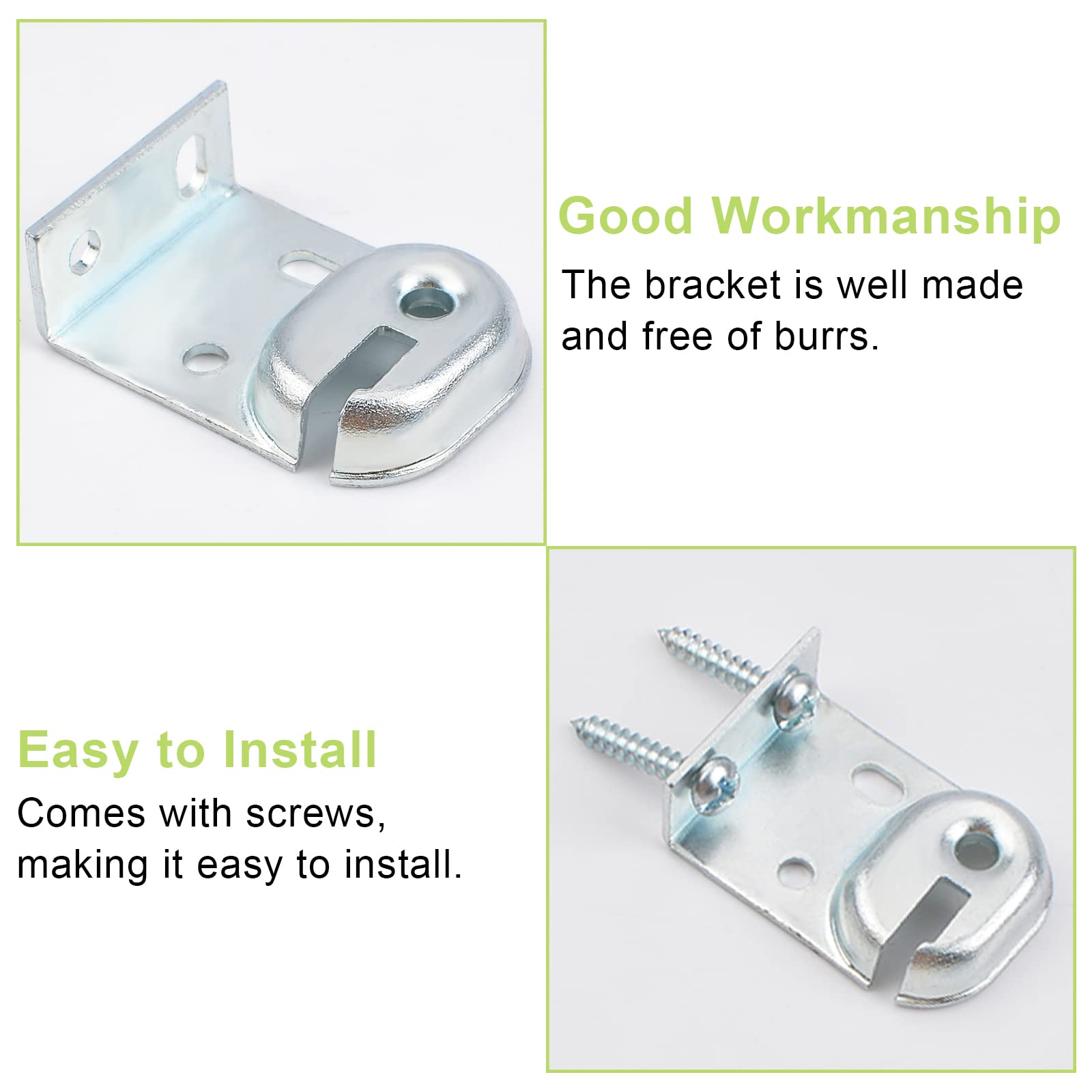 Heavy Duty Roller Shade Brackets - 2 Sets for Inside & Outside Mount, Multipurpose Window Blind Brackets for Sun Shades & Curtains - Perfect for Living Room, Bedroom, and Office Windows