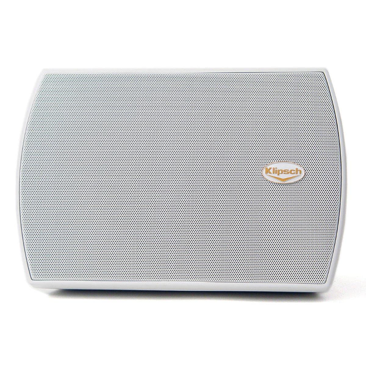Klipsch AW-525 High-Performance Indoor Outdoor Speaker Pair - Weatherproof White Audio System for Patio, Garden & Home Entertainment