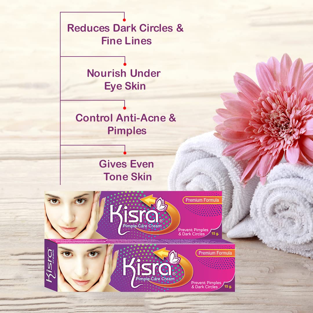 Kisra Royal Heart Soap 75g & Pimple Care Cream 15g (1 Soap + 2 Cream) - Natural Acne Treatment Set for Clear Skin - Perfect for Daily Face Wash & Blemish Control
