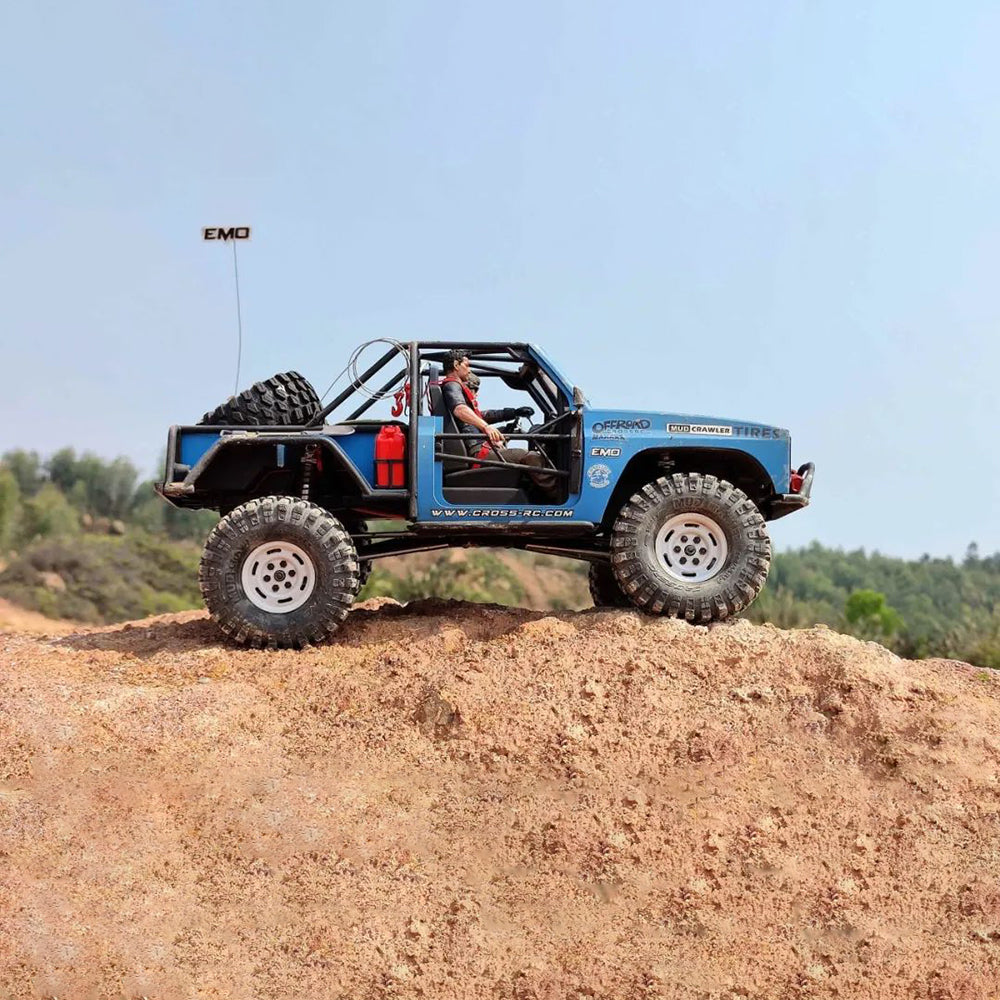 CrossRC XT4 1/10 Scale RC Off-Road Crawler Truck - Unpainted Unassembled Kit with ABS Hard Shell & 2-Speed Transmission - Perfect for Rock Crawling, Trail Adventures & Backyard Off-Roading