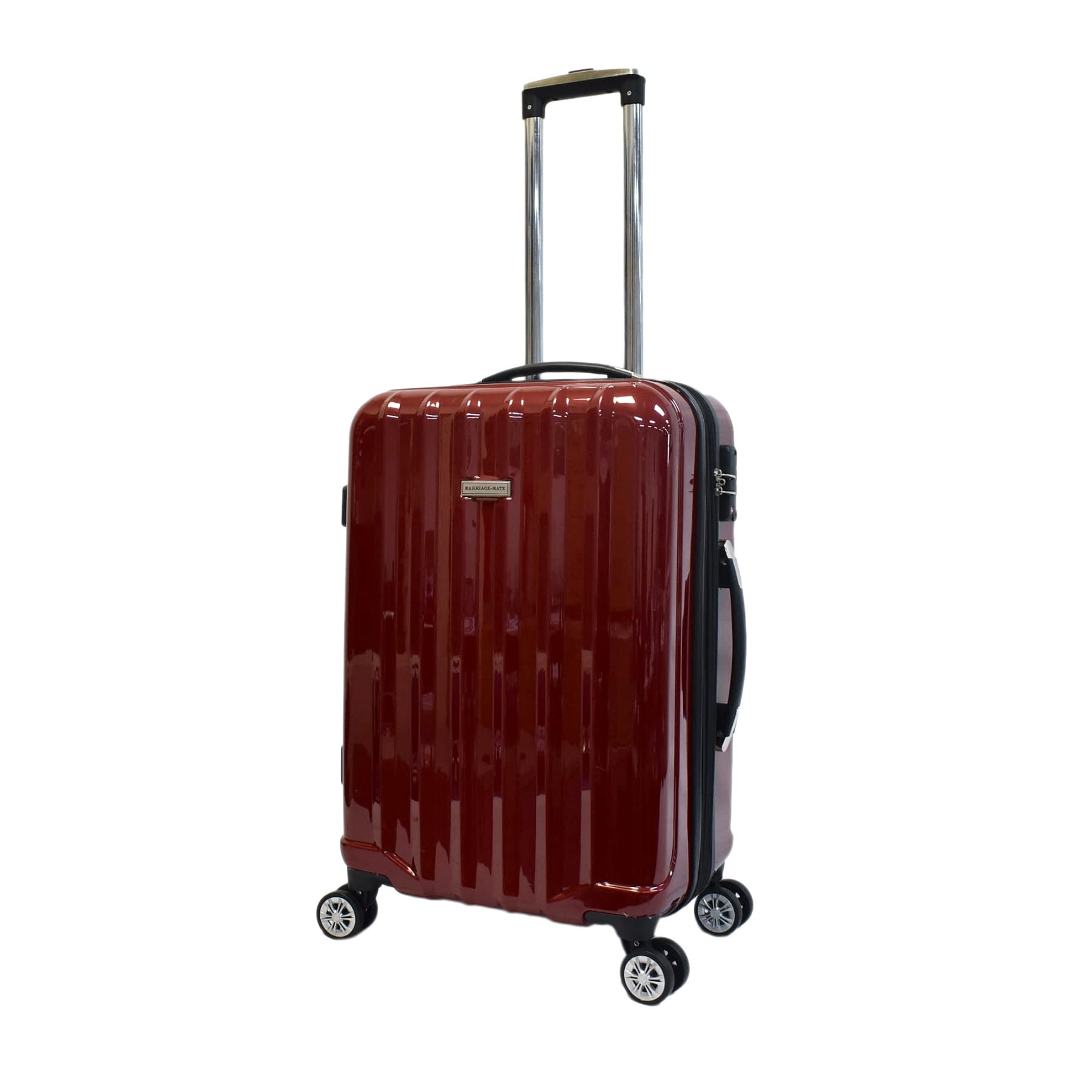 Unbreakable Wine Travel Suitcase for 10 Bottles - TSA Lock, Spinner Wheels & Expandable Space (Red) | Perfect for Air Travel, Gifts & Wine Tours