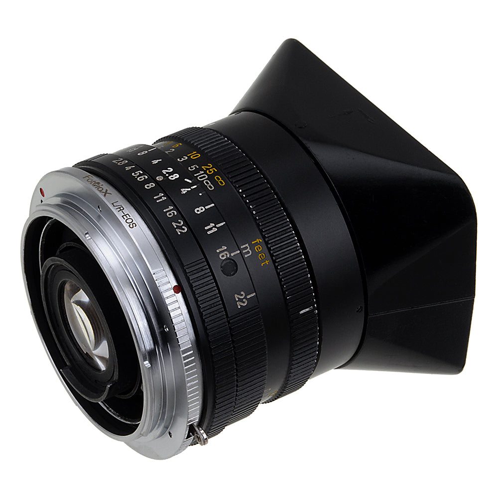 Fotodiox Lens Mount Adapter - Leica R SLR to Canon EOS EF/EF-S Camera Adapter with v10 Focus Confirmation Chip - Perfect for DSLR Photography & Videography