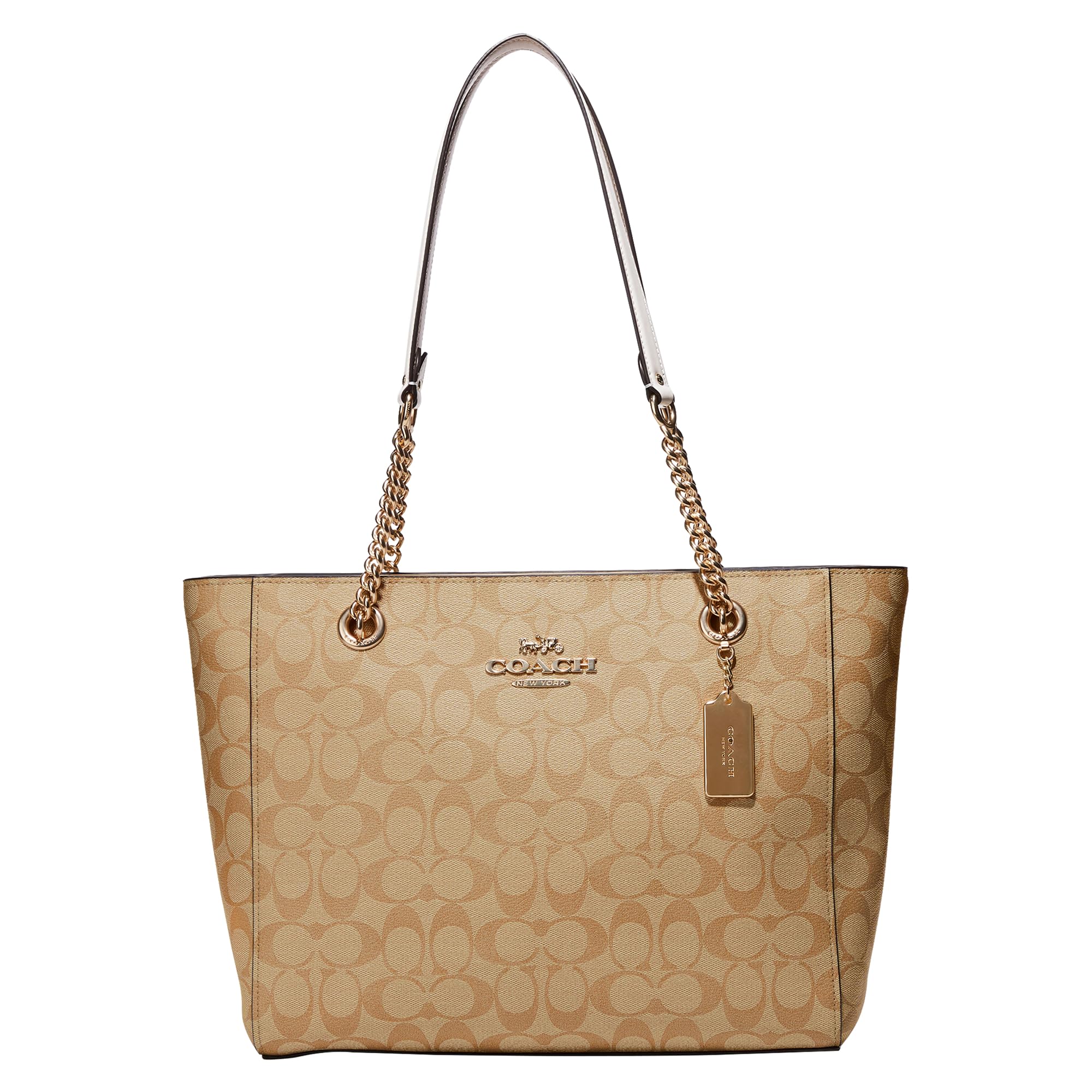 Coach Women's Cammie Chain Tote Bag - Stylish Leather Shoulder Purse for Work, Travel & Everyday Use | Premium Designer Handbag with Adjustable Strap