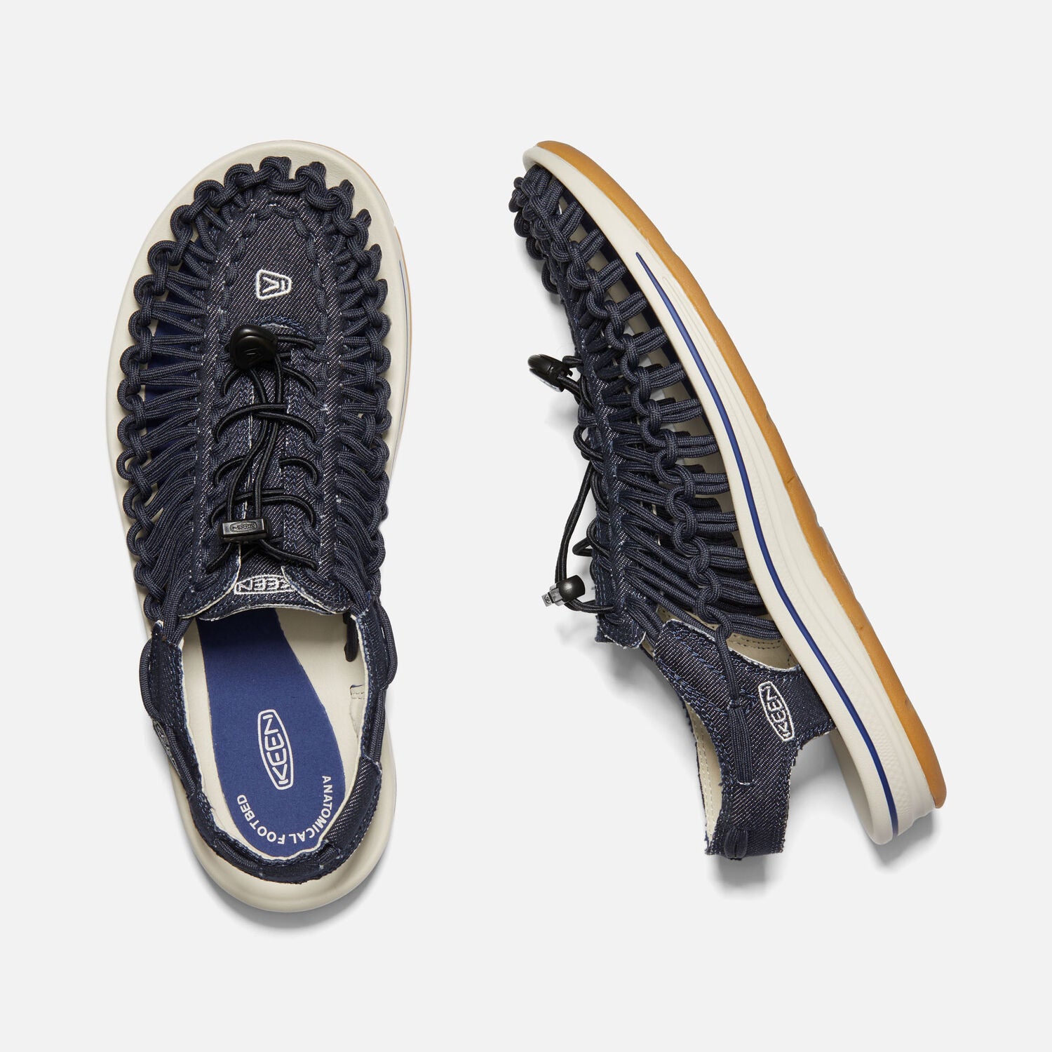 Men's UNEEK Canvas Shoes - Navy/Birch Color | Comfortable & Stylish Sneakers for Casual Wear, Walking & Outdoor Activities