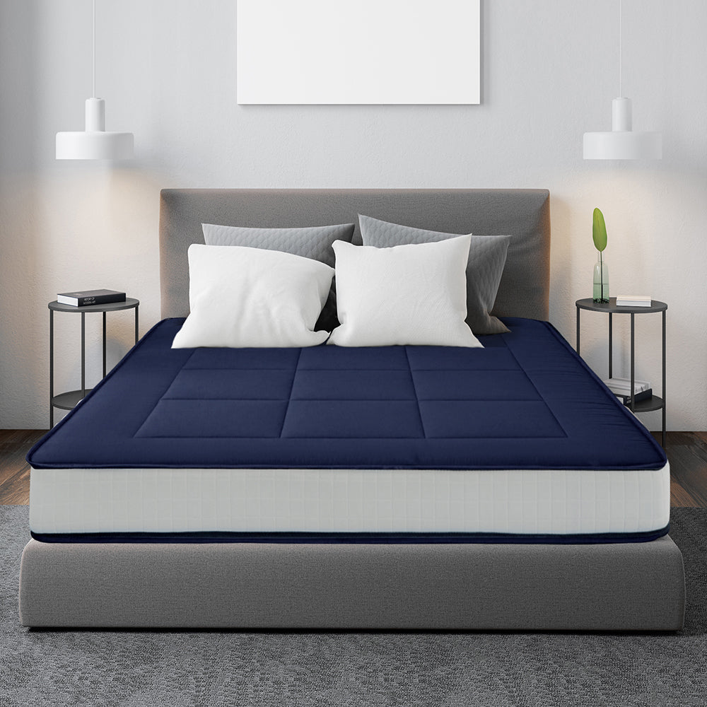 CloudCozy Elite 6-Inch Futon Mattress - Navy Blue Sofa Bed Memory Foam for Small Spaces, Guest Rooms & Dorm Rooms - Comfortable & Supportive Foldable Couch Mattress