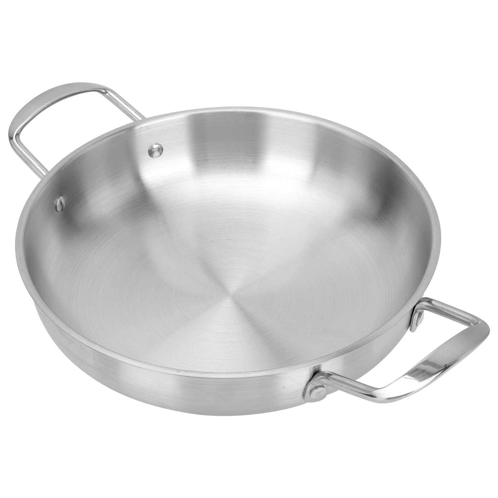 **Cabilock 1-Piece Binaural Instant Noodle Pot - Korean Cooking Noodle Pot, Pasta Pot, Metal Stock Pot with Lid - Oven Safe, Flat Frying Pan, Two Handles - Stainless Steel Soup Pot & Hot Pot for Home & Camping Cooking**