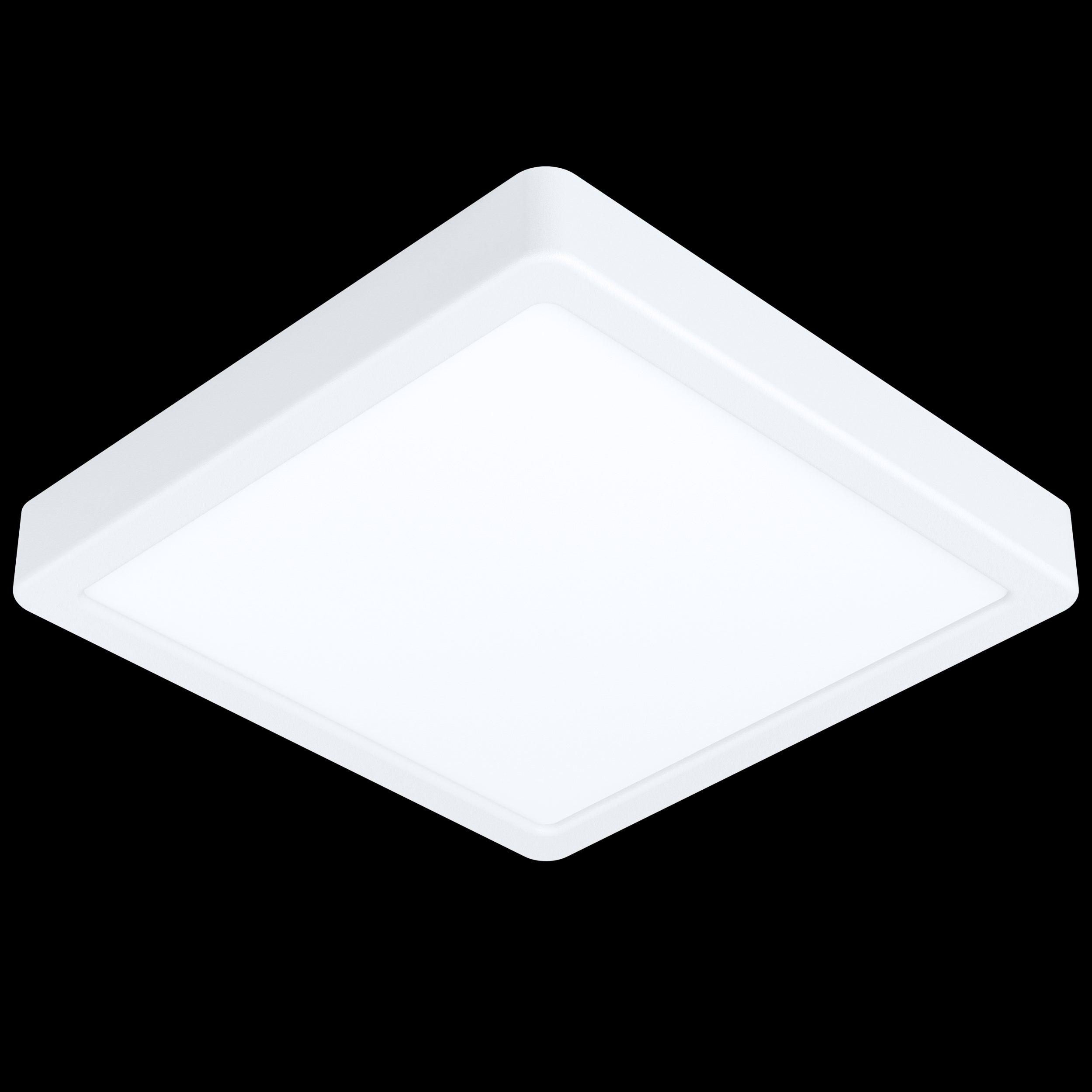 Eglo Connect Fueva Z Smart LED Ceiling Light - 24W, 3000K-6500K Adjustable White, Dimmable, Square Panel Light for Home & Office - Works with Alexa & Google Assistant