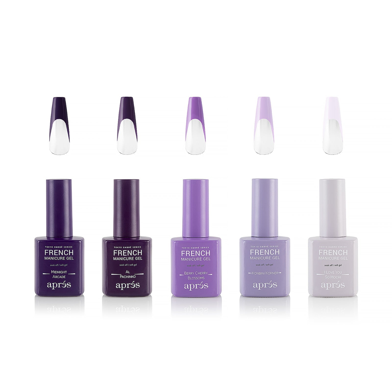 Apres French Manicure Gel Polish - Tokyo Collection | Long-Lasting Nail Polish for Salon-Quality Manicures at Home | Perfect for Weddings, Parties & Special Occasions