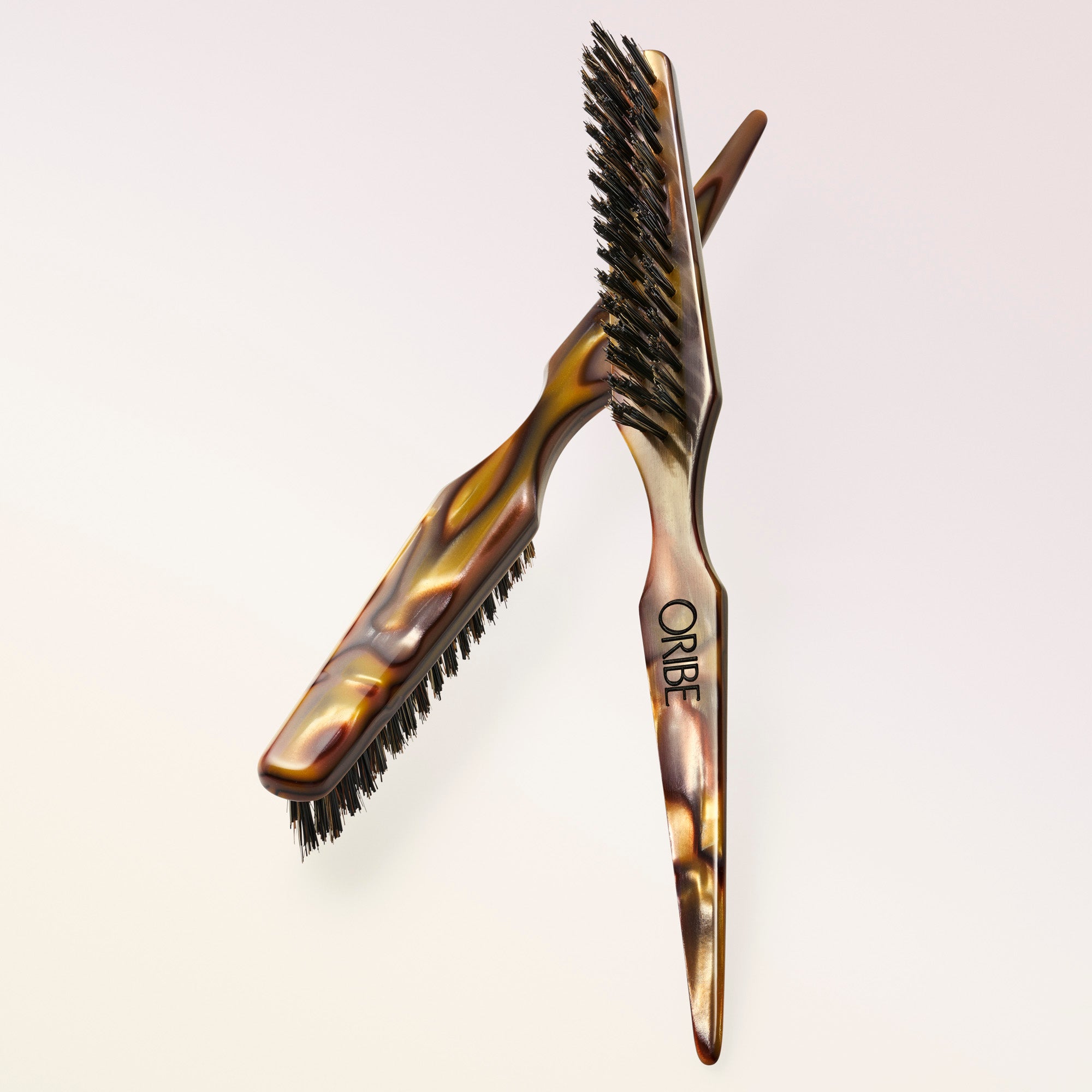 Italian Resin Teasing Brush for Voluminous Hair - Perfect for Styling, Backcombing & Adding Texture - Salon Quality Hair Brush for Women & Men