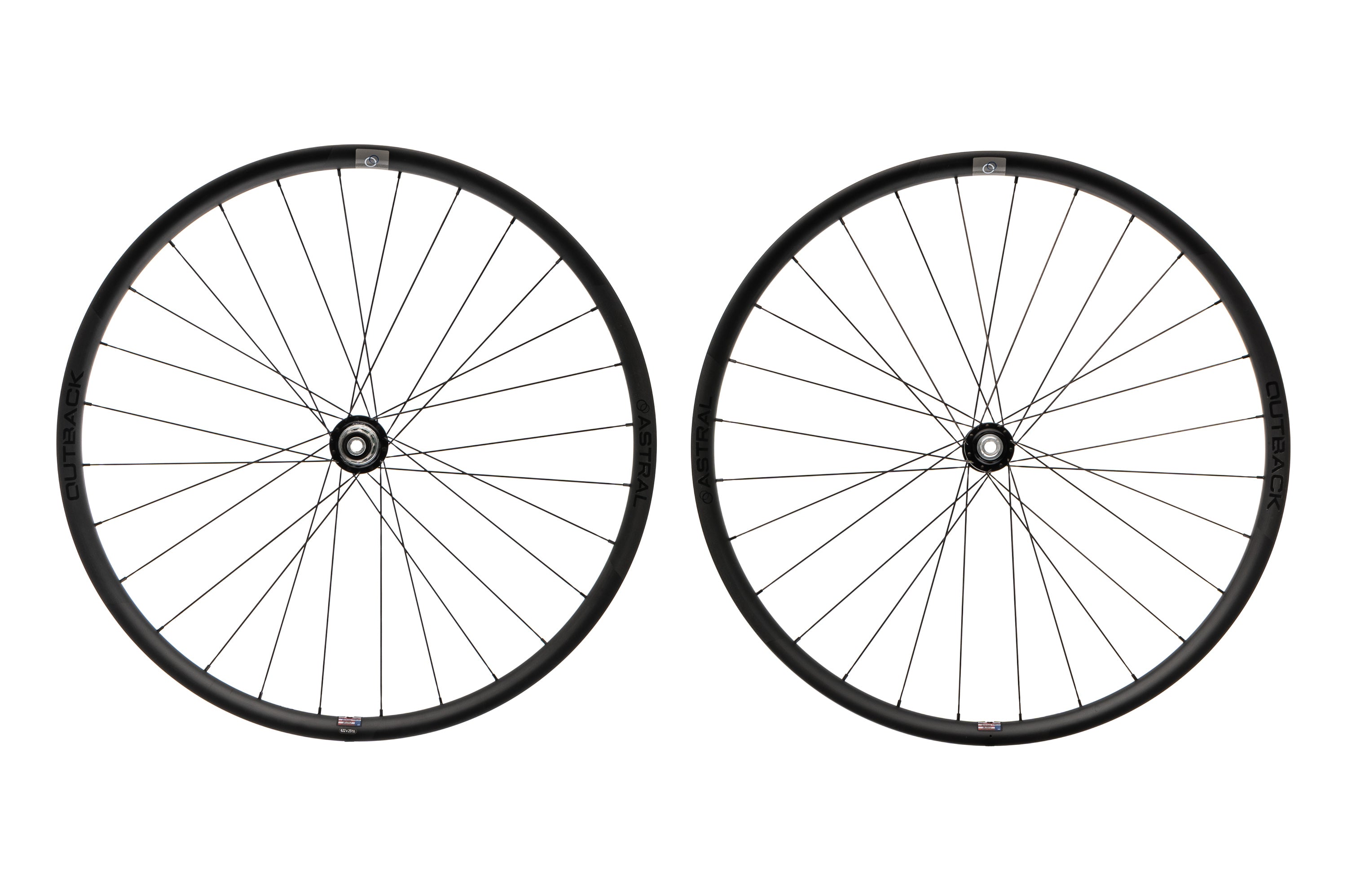 Astral Outback Carbon Tubeless 700c Wheelset with White Industries Hubs - Lightweight Performance Wheels for Gravel & Adventure Cycling