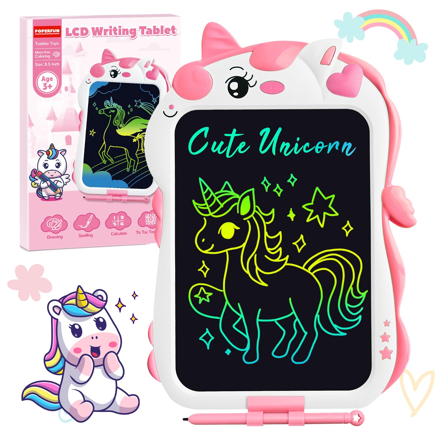 Unicorn LCD Writing Tablet for Kids - 8.5