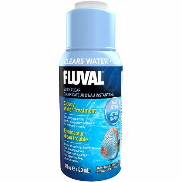 Fluval Quick Clear Cloudy Water Treatment for Aquariums | Fast Acting Water Clarifier | Removes Haze & Improves Water Clarity | Ideal for Freshwater & Saltwater Fish Tanks