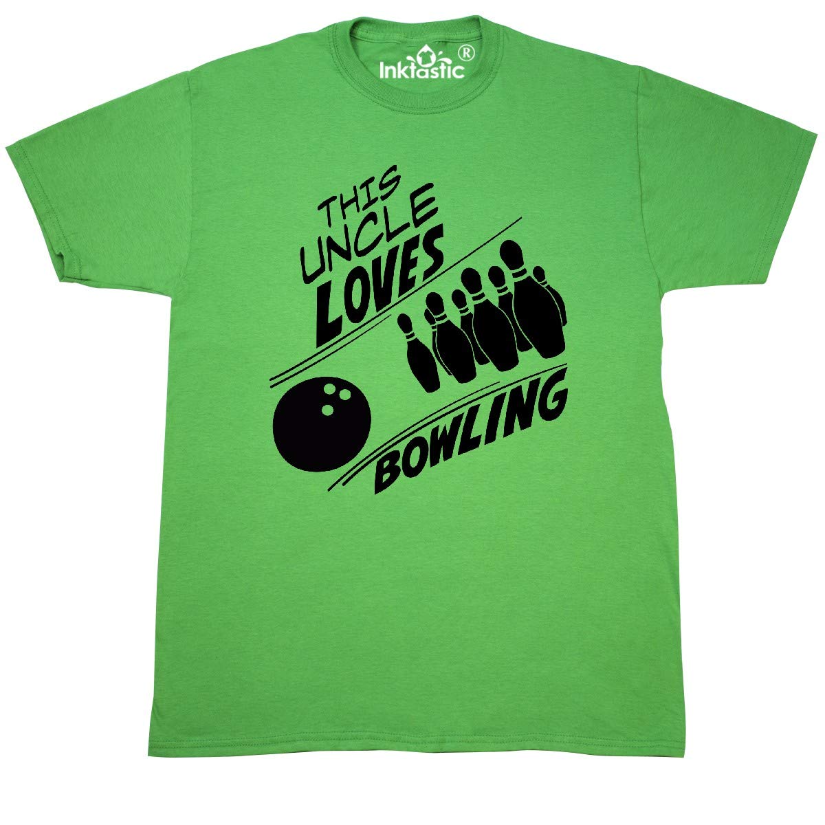 Inktastic Funny Bowling Uncle T-Shirt - Vintage Bowling Ball & Pins Design - Perfect Gift for Bowling Enthusiasts & Uncle's Birthday - Casual Wear for Bowling Nights & Family Gatherings